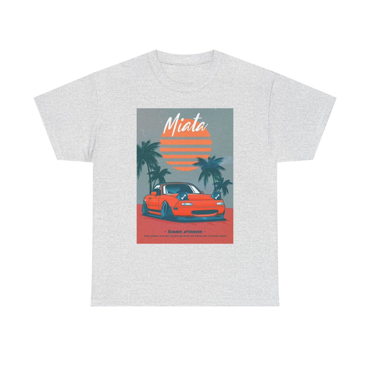 Mazda Miata Graphic T Shirt Retro Car Meet JDM Drifting Unisex Heavy Cotton Tee