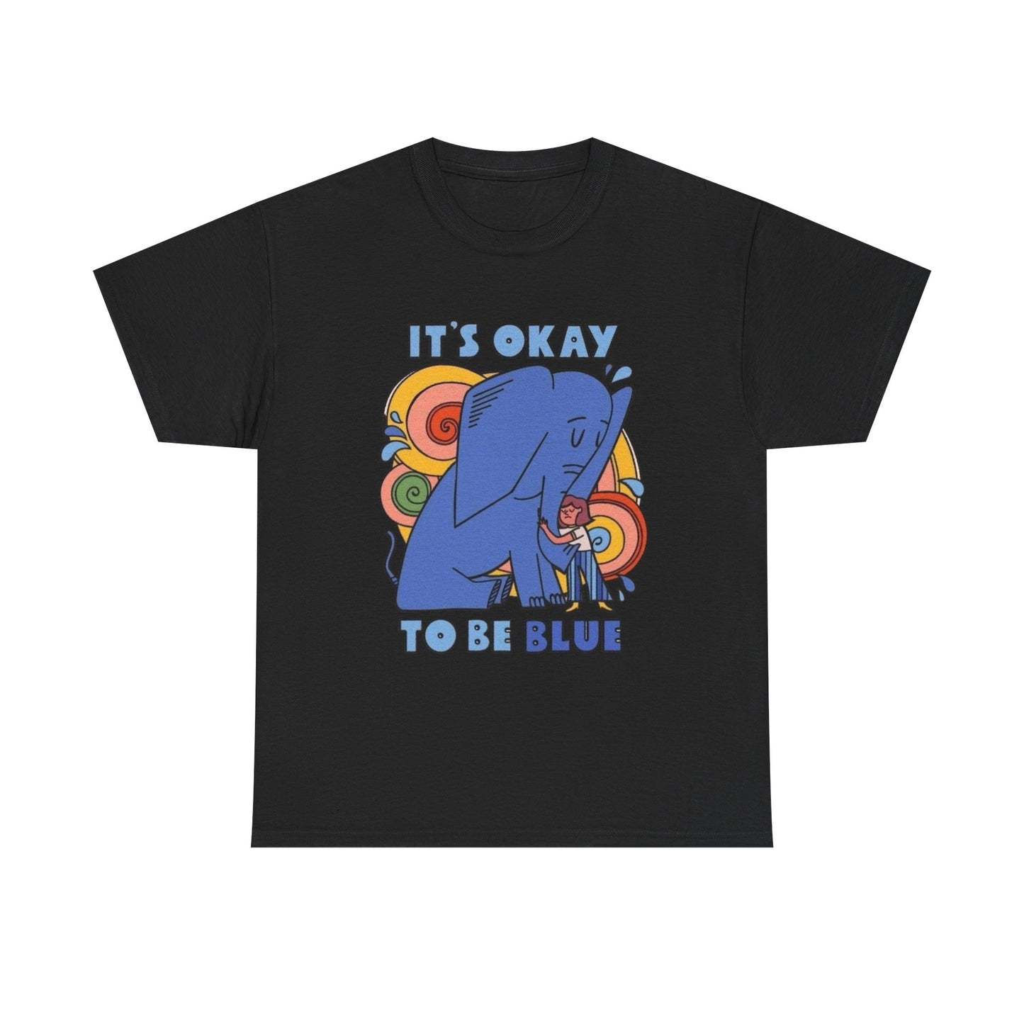 Its Ok To Be Blue Graphic T Shirt NEW ADULT Tee