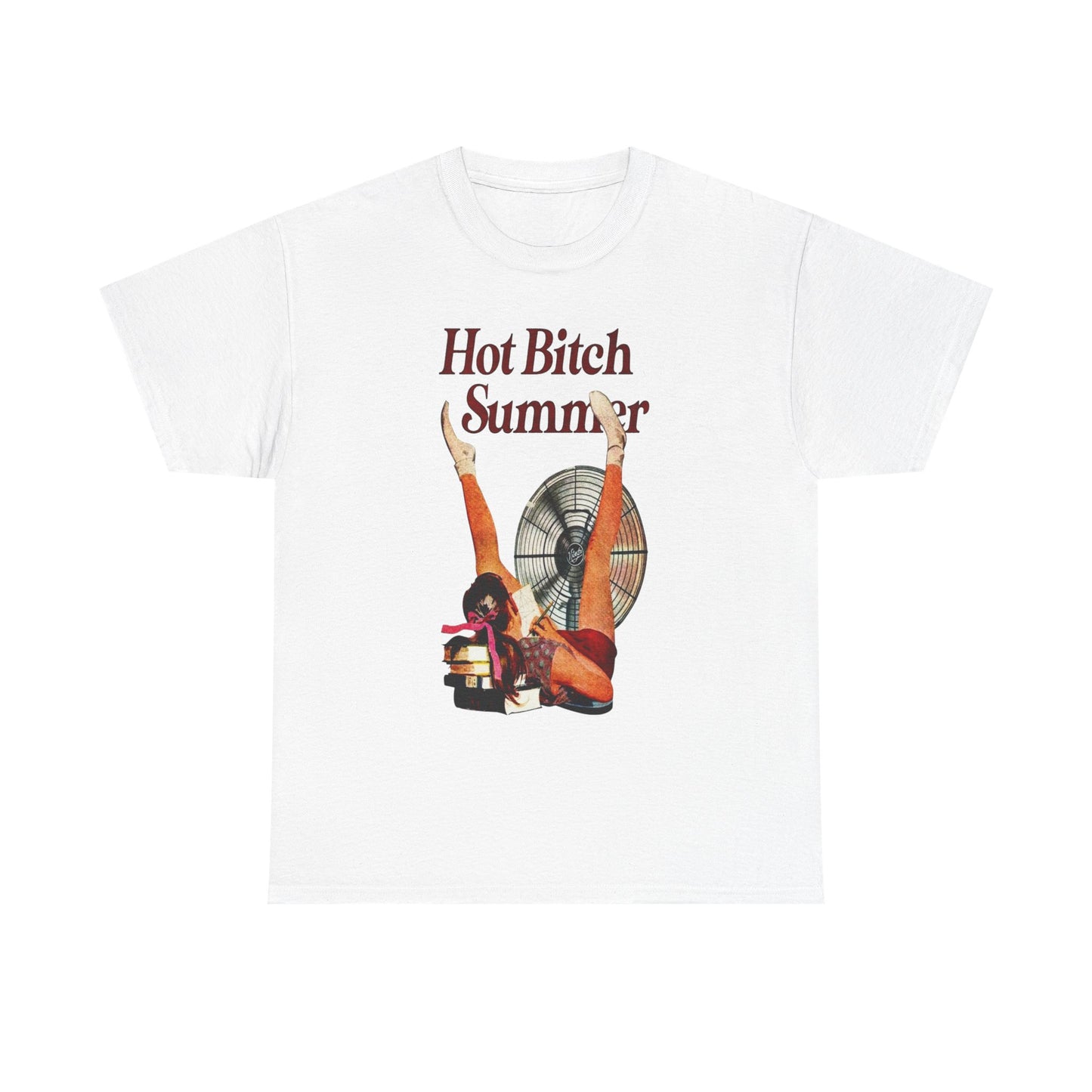 Hot Bitch Summer Graphic T-Shirt Womens Comfy Cotton Tee NEW