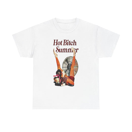 Hot Bitch Summer Graphic T-Shirt Womens Comfy Cotton Tee NEW