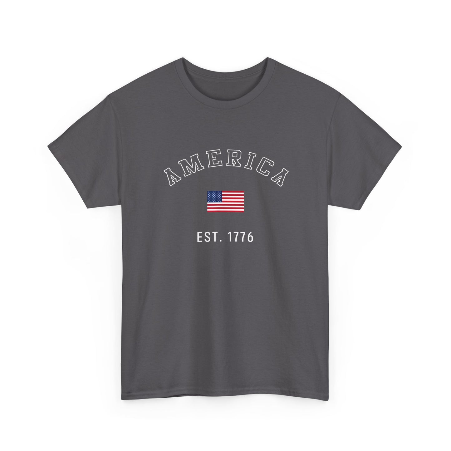 America EST 1776 Graphic T Shirt ADULT NEW