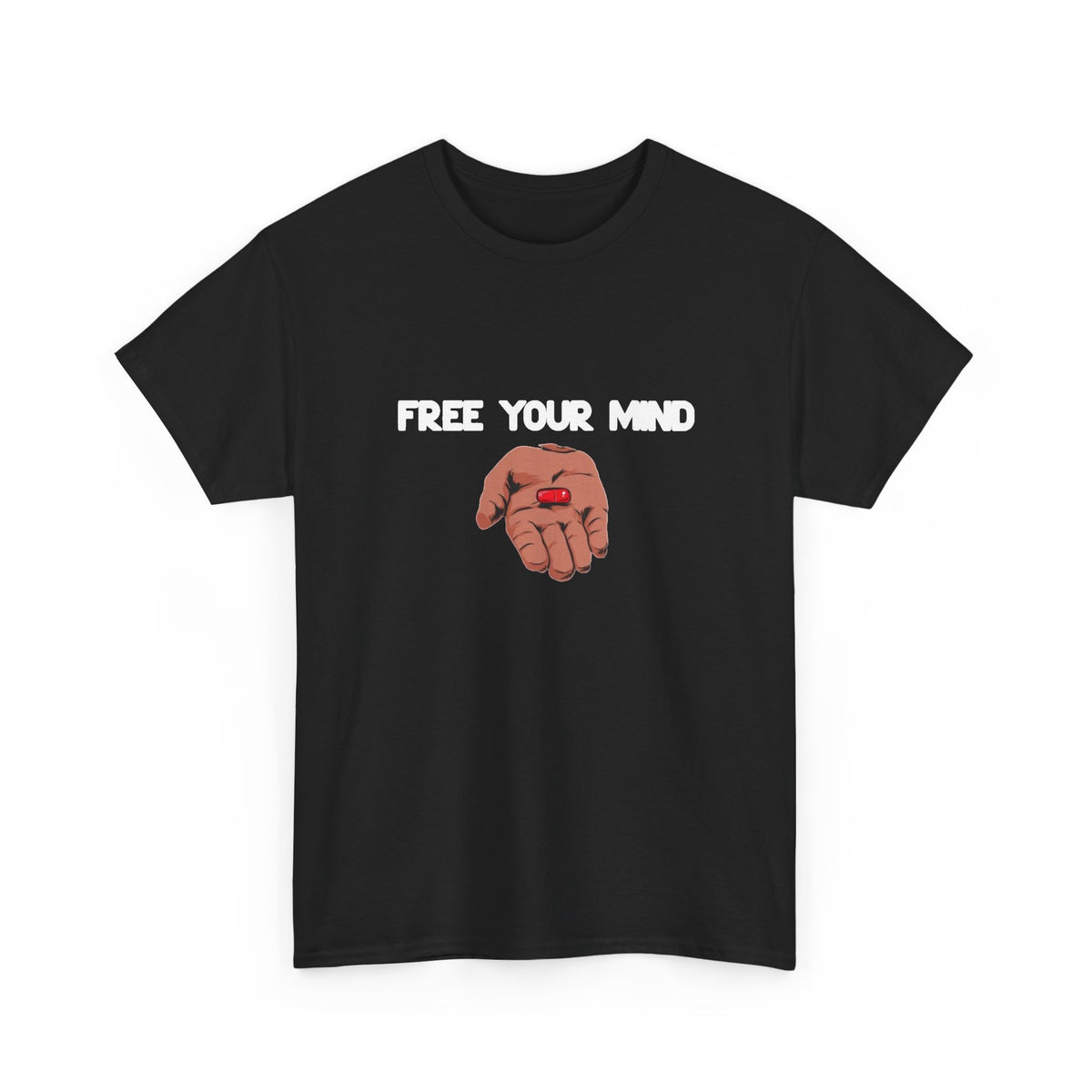 Free Your Mind Graphic T Shirt Men's Heavy Cotton Tee