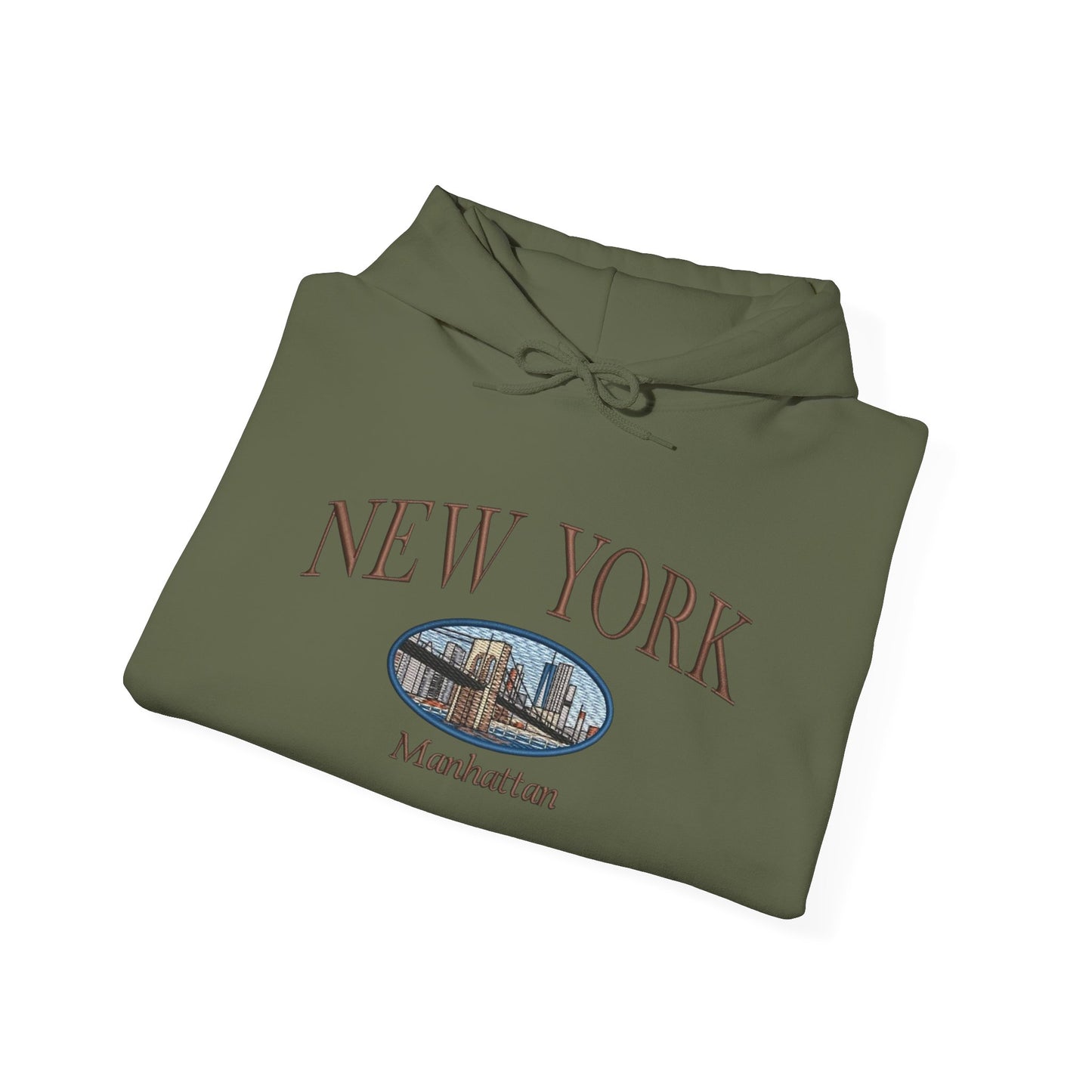 Manhattan New York Graphic Hoodie Heavy Blend Sweatshirt NEW