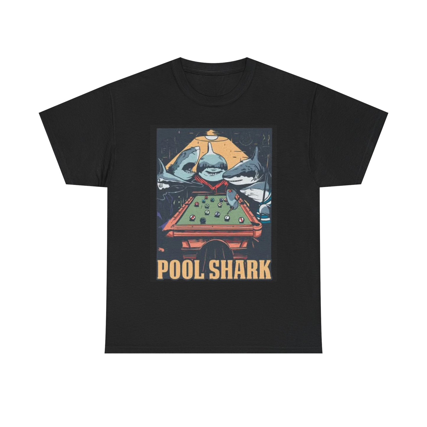 Pool Shark T Shirt Retro Funny Graphic T Vintage Pool Hall Rogan Unisex