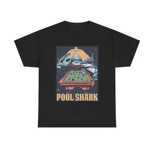 Pool Shark T Shirt Retro Funny Graphic T Vintage Pool Hall Rogan Unisex