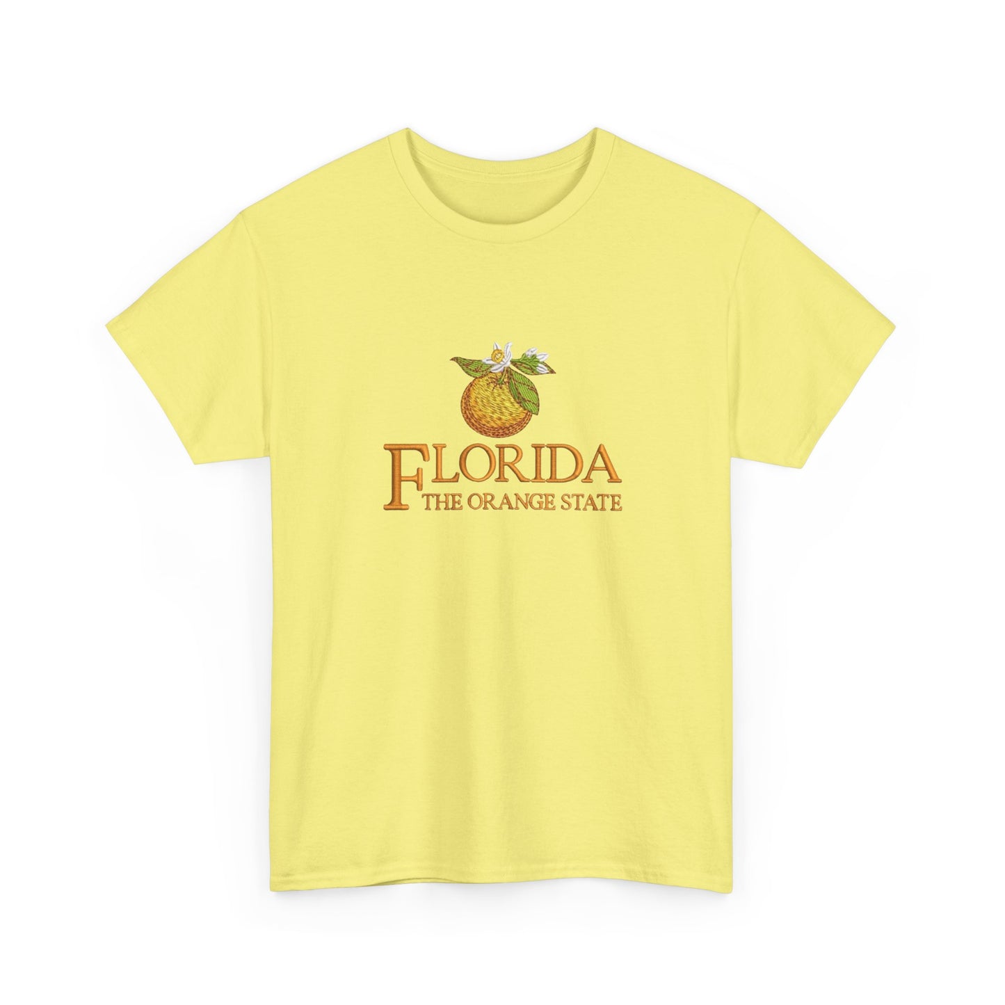 Florida The Orange State Graphic T Shirt NEW Unisex Heavy Cotton Tee