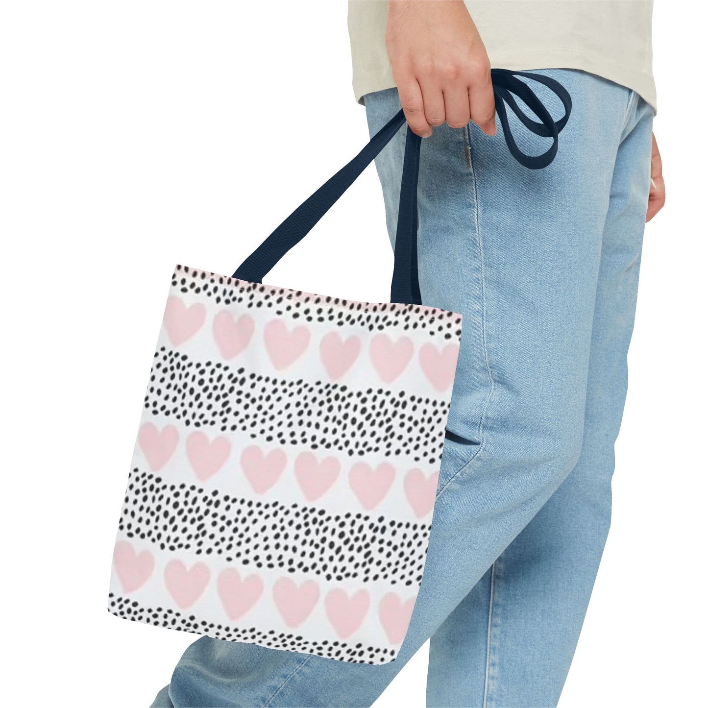 Pink Hearts Brand New Tote Bag (AOP)