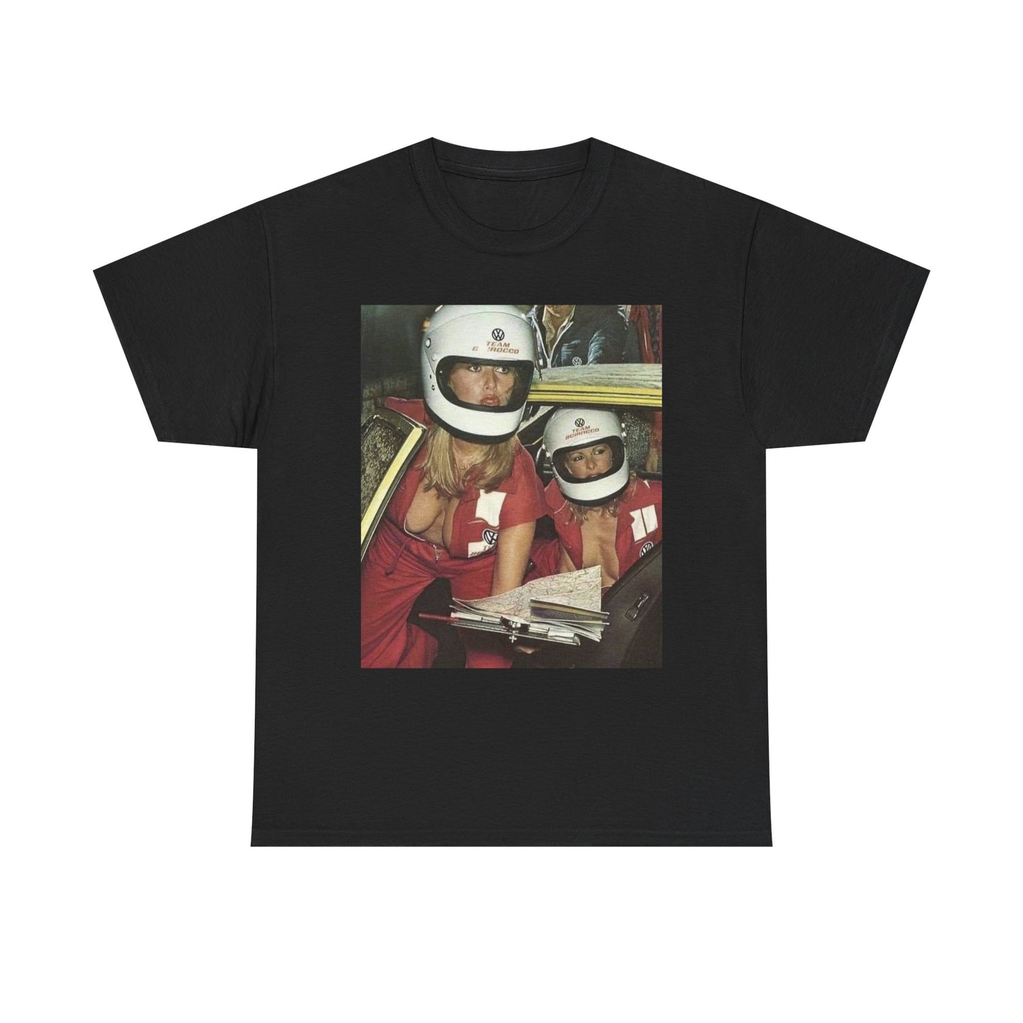 Racing Babes Vintage Graphic T Shirt S-5XL Unisex Heavy Cotton Tee