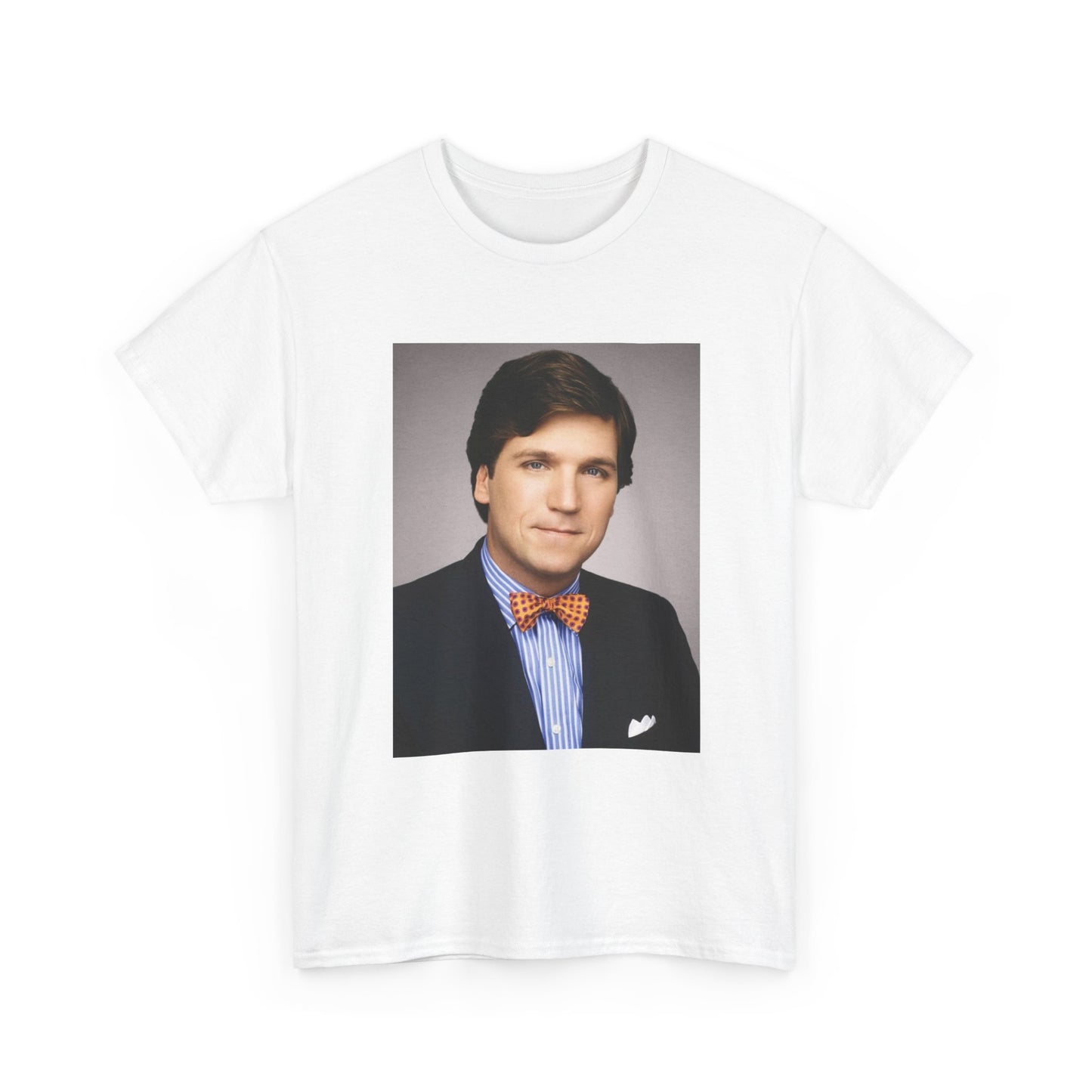 Tucker Carlson Tshirt Funny Trump  gillis Nelk Unisex Heavy Cotton Tee