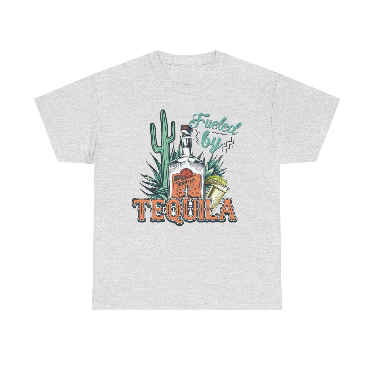 Fueled By Tequila Graphic T Shirt NEW Unisex Heavy Cotton Tee