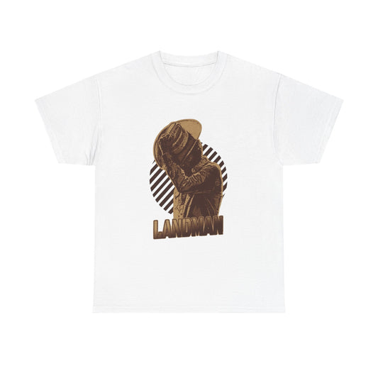 Landman Retro Texas Oil Graphic T Shirt NEW Unisex Heavy Cotton Tee