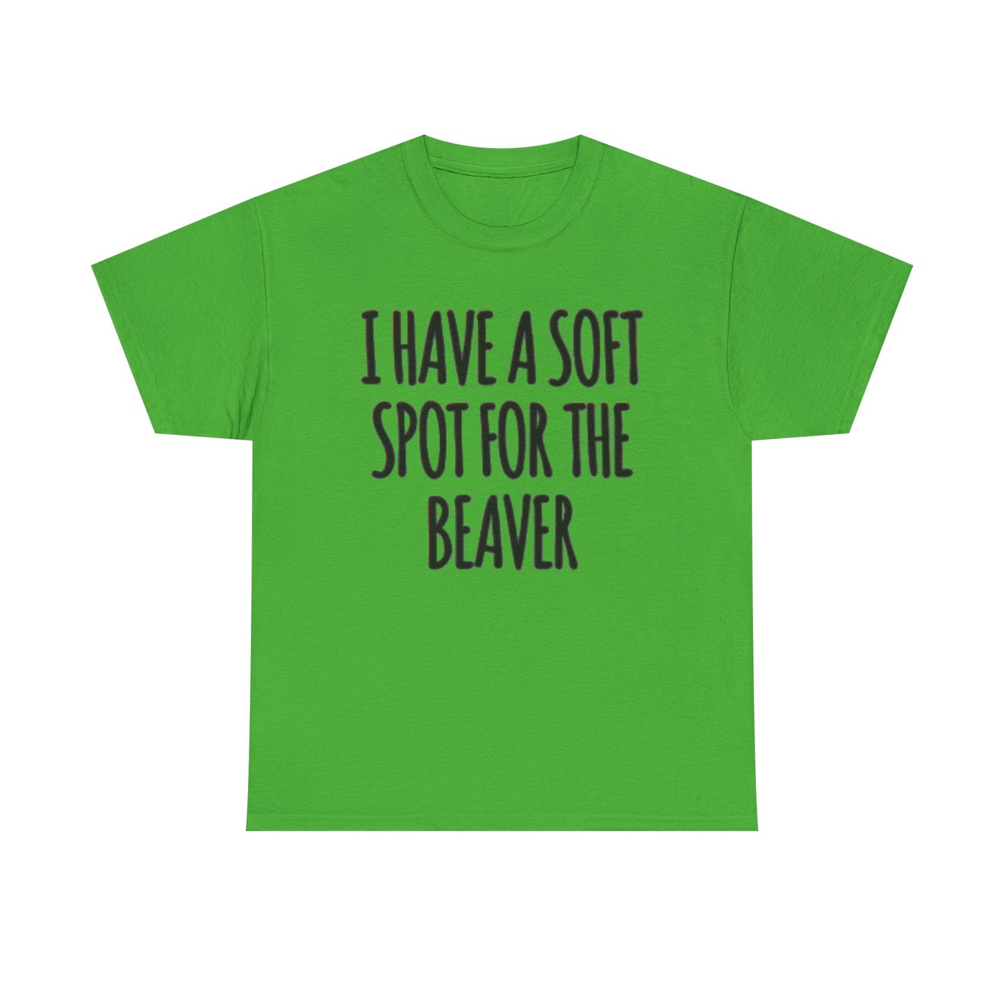 Soft Spot For The Beaver T Shirt Funny Sex Graphic Jokes Unisex Heavy Cotton Tee