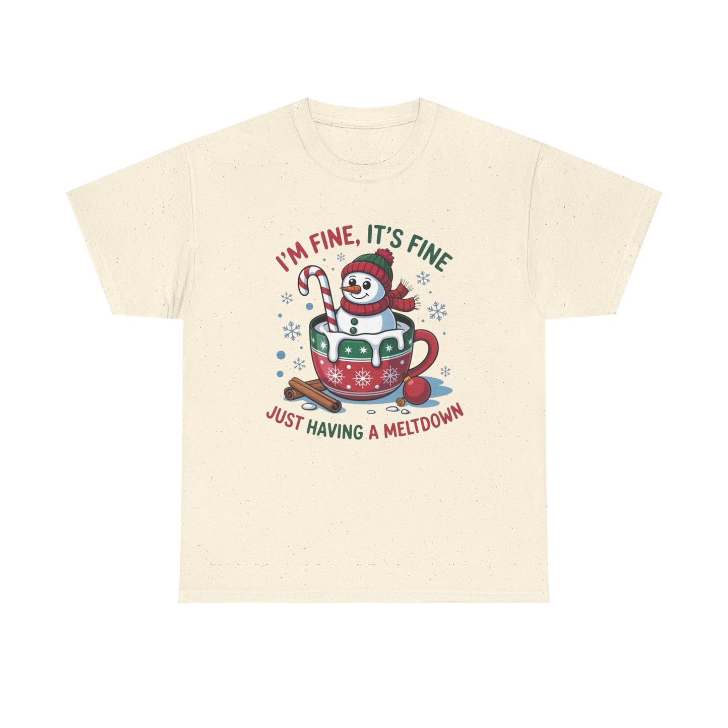 Funny Christmas Snowman Graphic T Shirt NEW ADULT