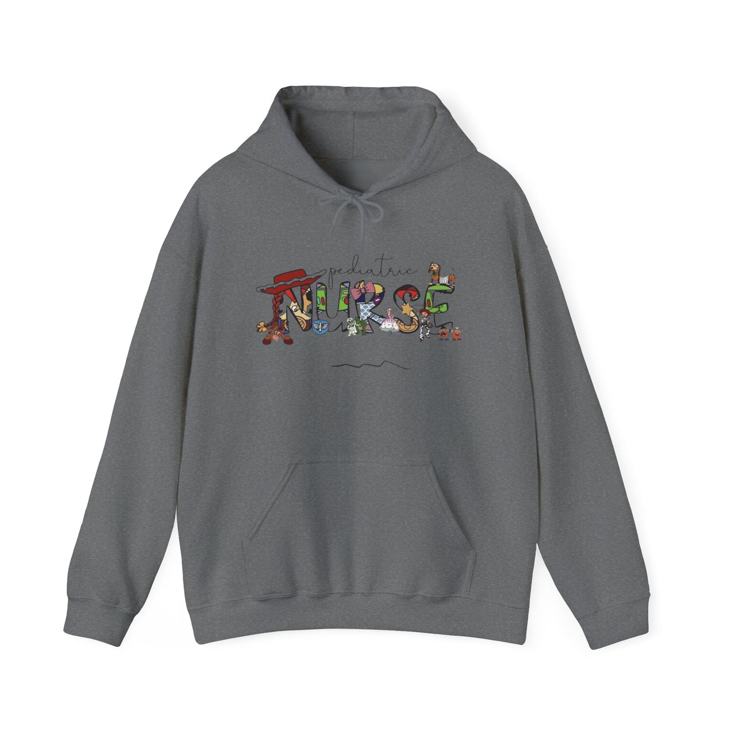 Pediatric Nurse Cute Graphic Hoodie Unisex Heavy Blend™ Hooded Sweatshirt
