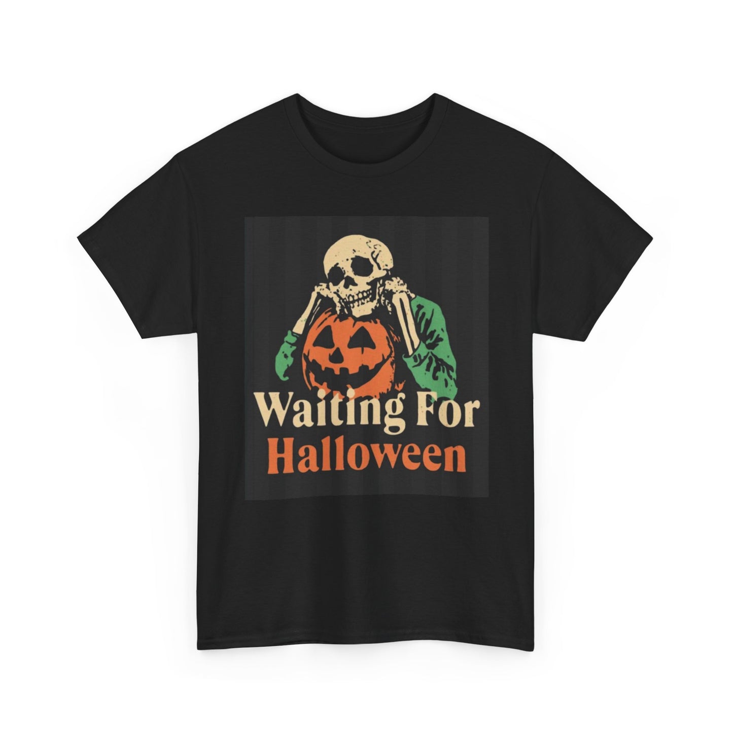 Waiting For Halloween Funny Graphic T Shirt NEW Cotton Tee Gift