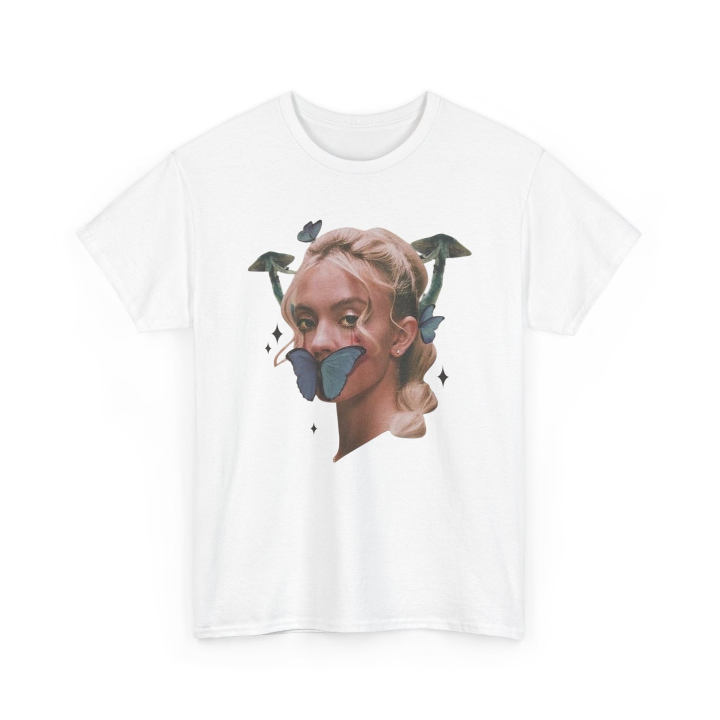 Sydney Sweeney Vintage Graphic T-Shirt Comfy Cotton Tee Brand NEW