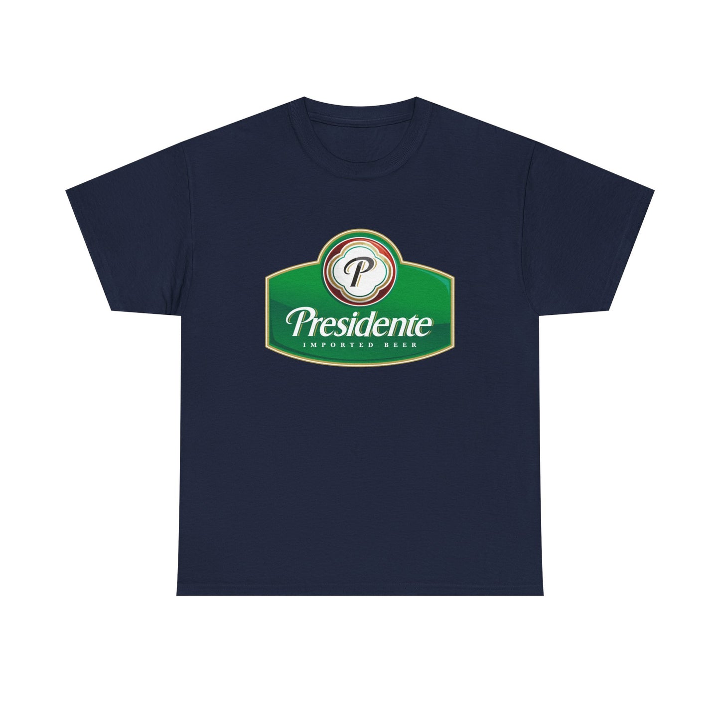 Presidente Beer Logo Shirt Retro Poster Unisex Heavy Cotton Tee