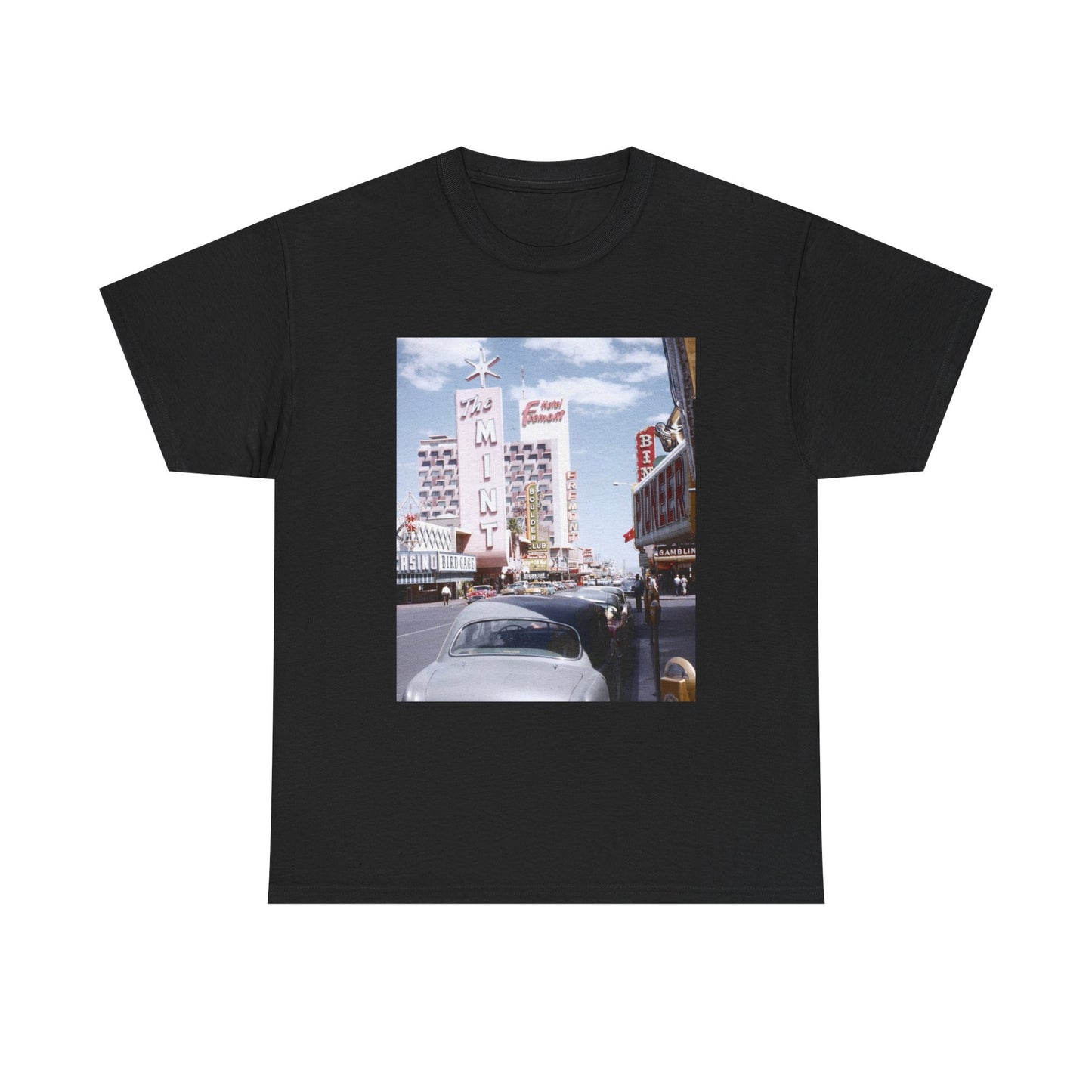 Old Las Vegas Tshirt Vintage Strip Retro Photo Nostalgia Unisex Heavy Casinos