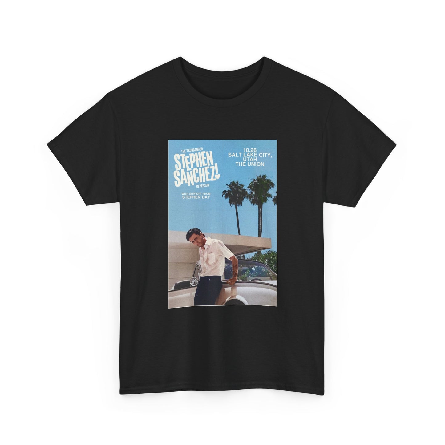 Stephen Sanchez Tshirt Pop Poster Music Nashville Unisex Heavy Cotton Tee