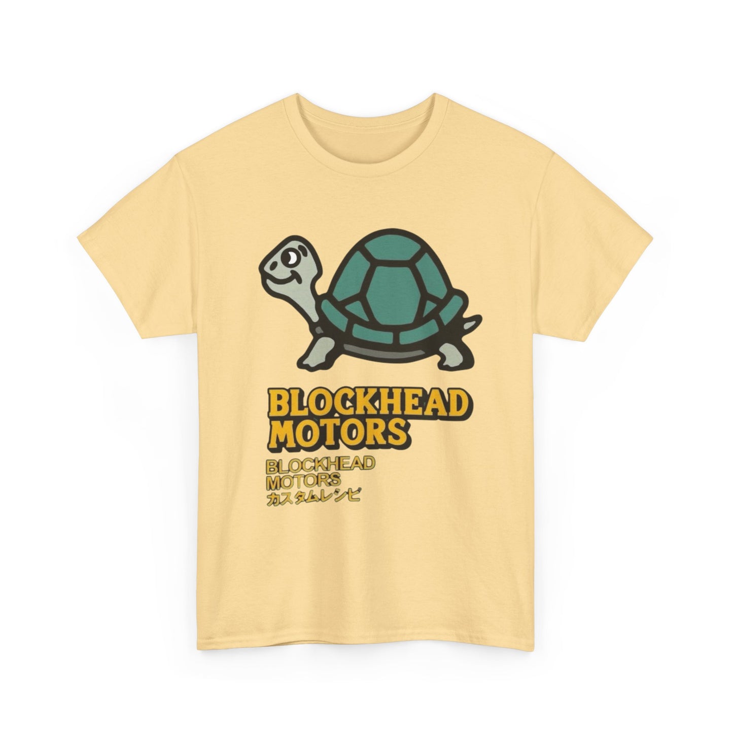 Blockhead Motors Vintage Graphic T Shirt Unisex Heavy Cotton Tee
