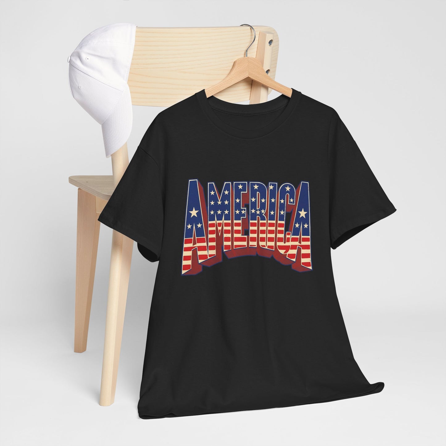 America USA Flag Graphic T Shirt Heavy Cotton Tee NEW ADULT UNISEX