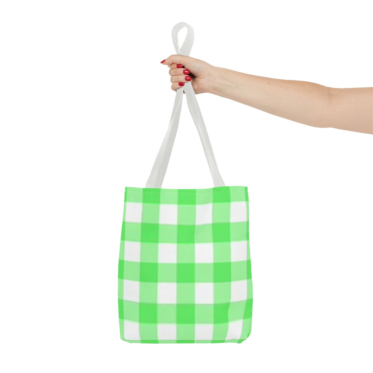 Green Checkered Multi Color BRAND NEW MODERN Tote Bag (AOP)