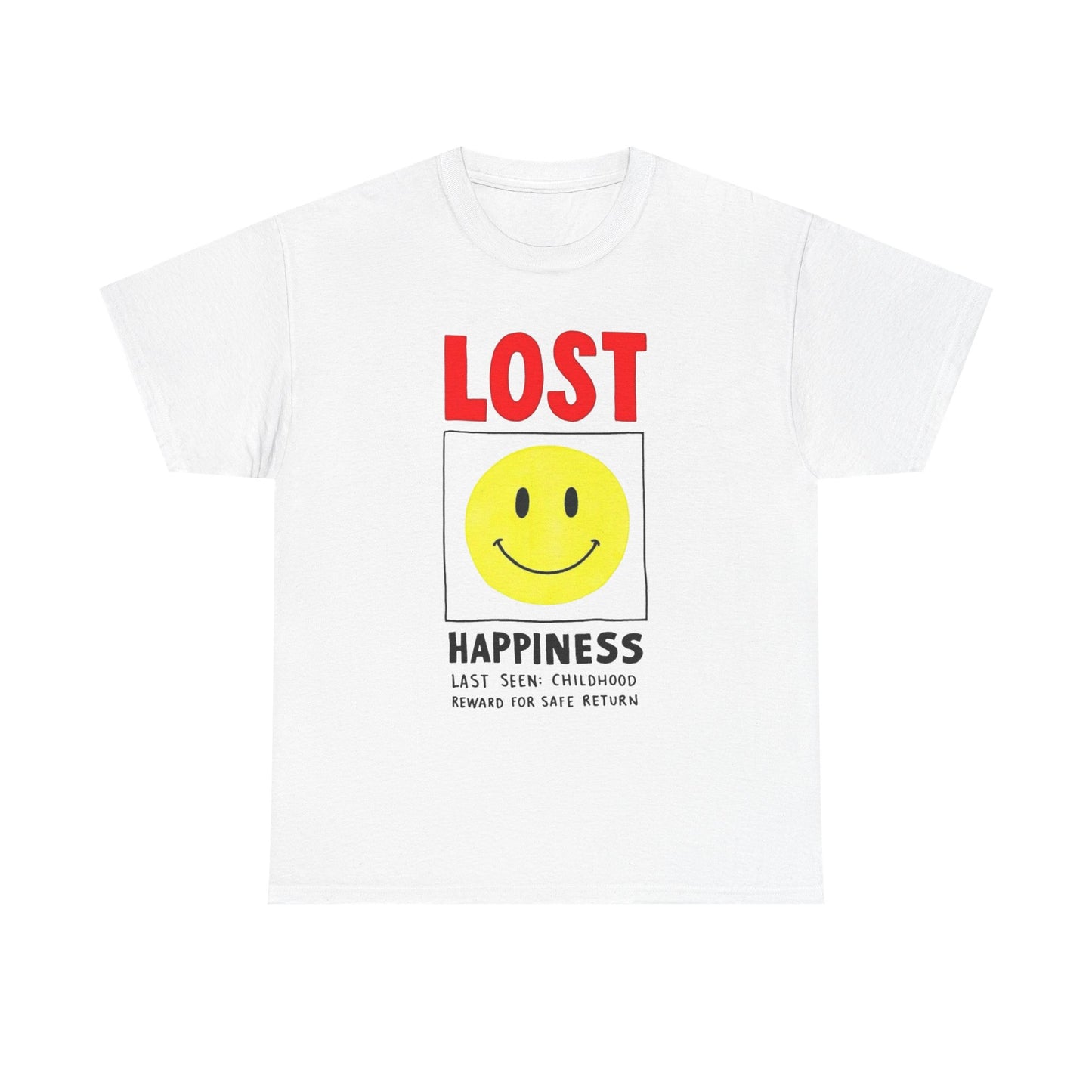 Lost Happiness Vintage Childhood Graphic T Shirt Unisex Heavy Cotton Gift New
