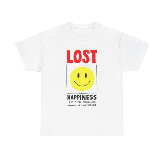 Lost Happiness Vintage Childhood Graphic T Shirt Unisex Heavy Cotton Gift New