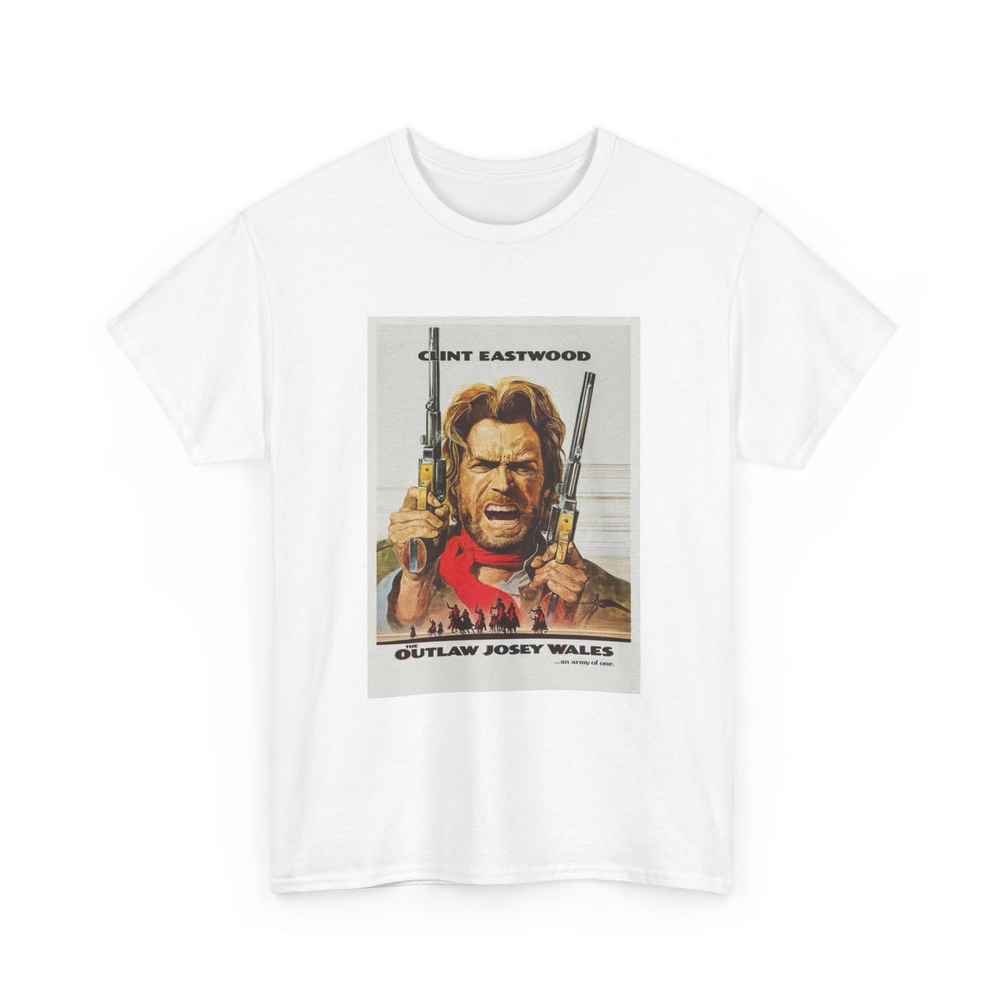 Clint Eastwood Tshirt Vintage The Outlaw Movie retro Unisex Heavy Cotton Tee