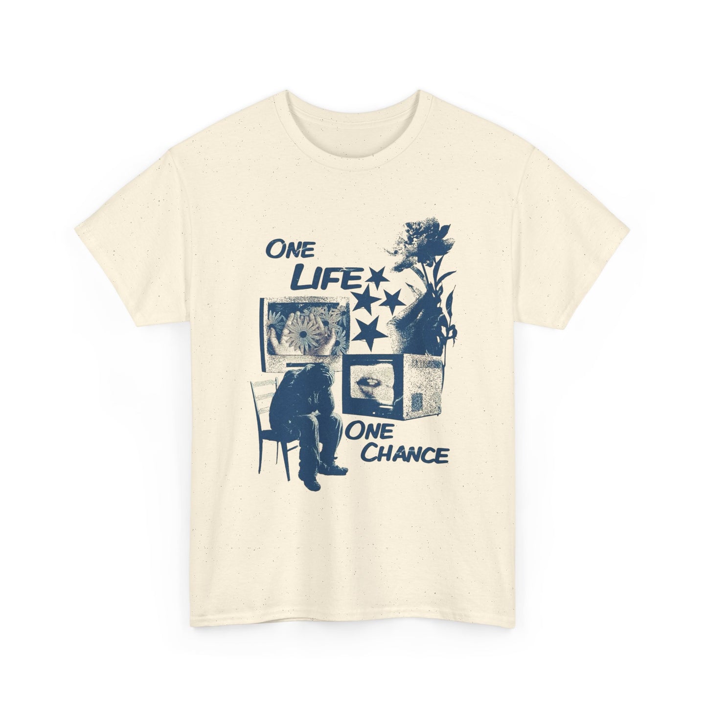 One Life One Chance Graphic T Shirt Unisex Heavy Cotton Tee