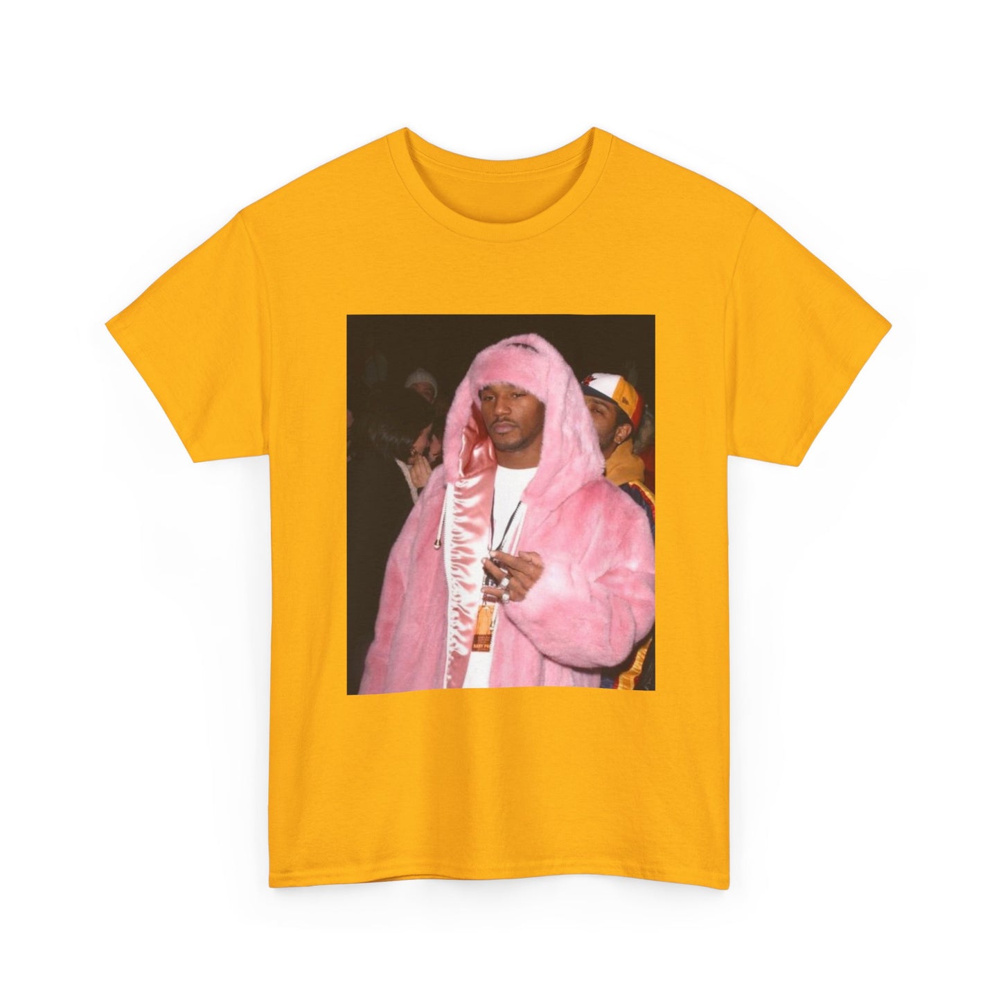 Camron diplomats T-shirt vintage pink fur coat graphic Rap Unisex Heavy Cotton