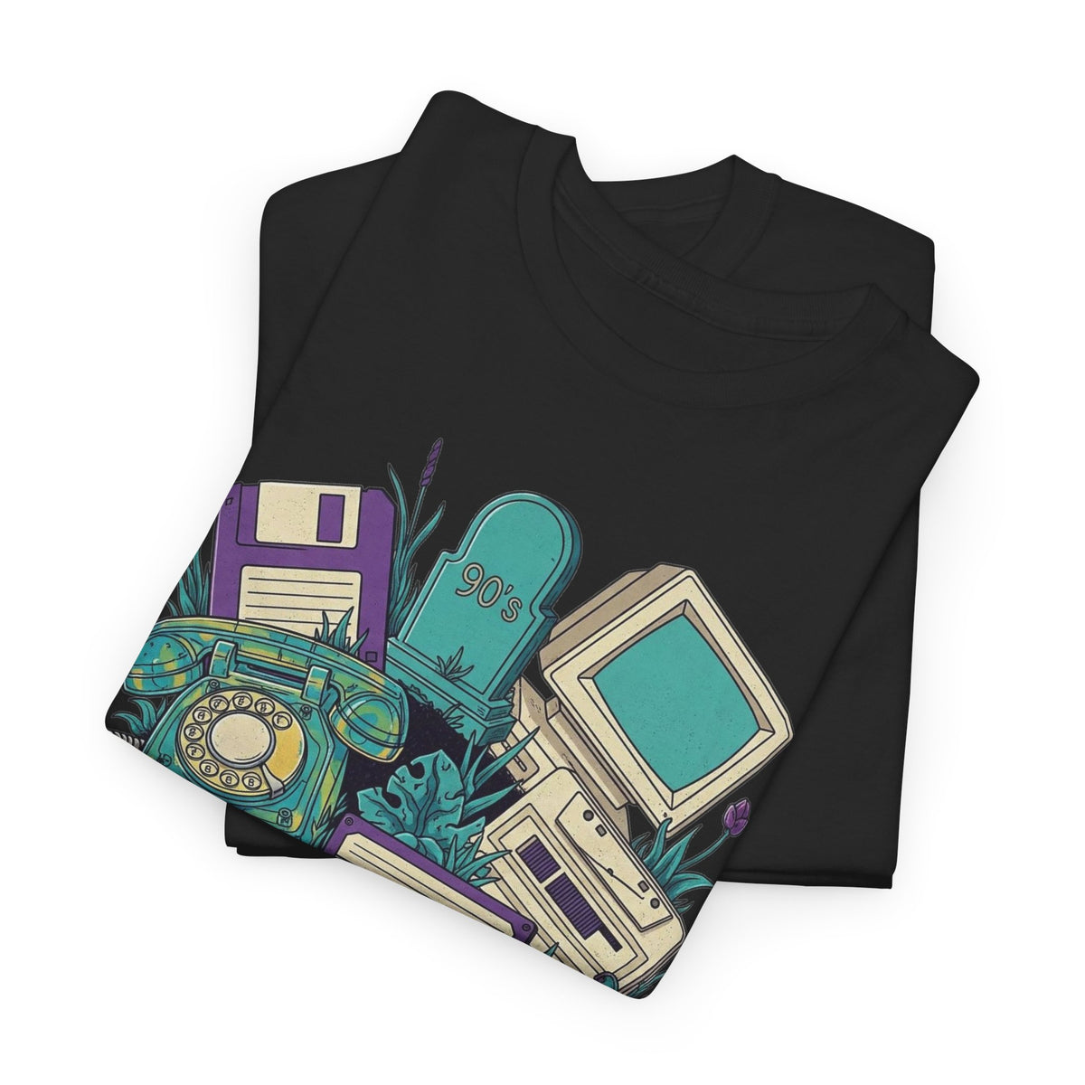 90s Survivor Retro Computer Collage T-Shirt Men's Graphic Tee