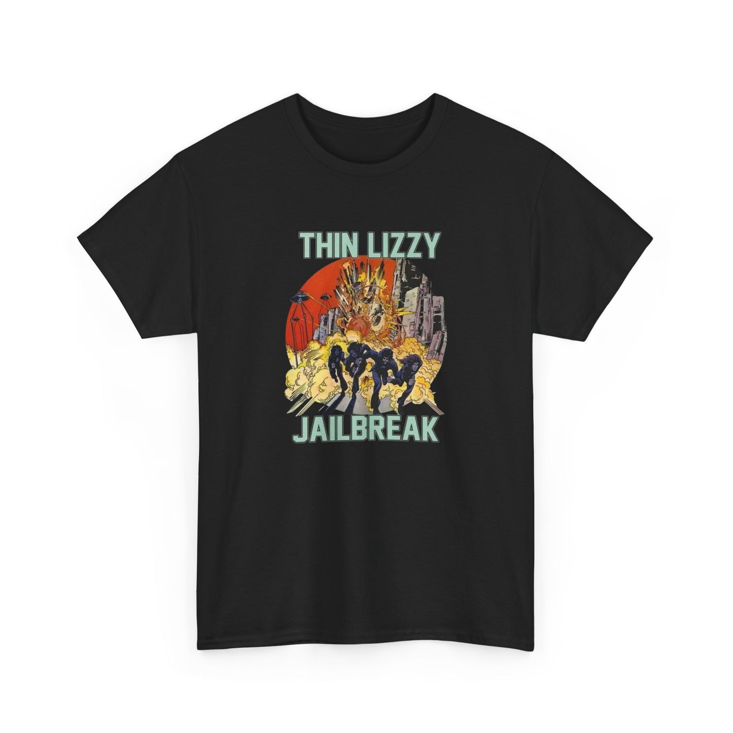 Thin Lizzy Vintage Rock Graphic T Shirt Unisex Heavy Cotton Tee