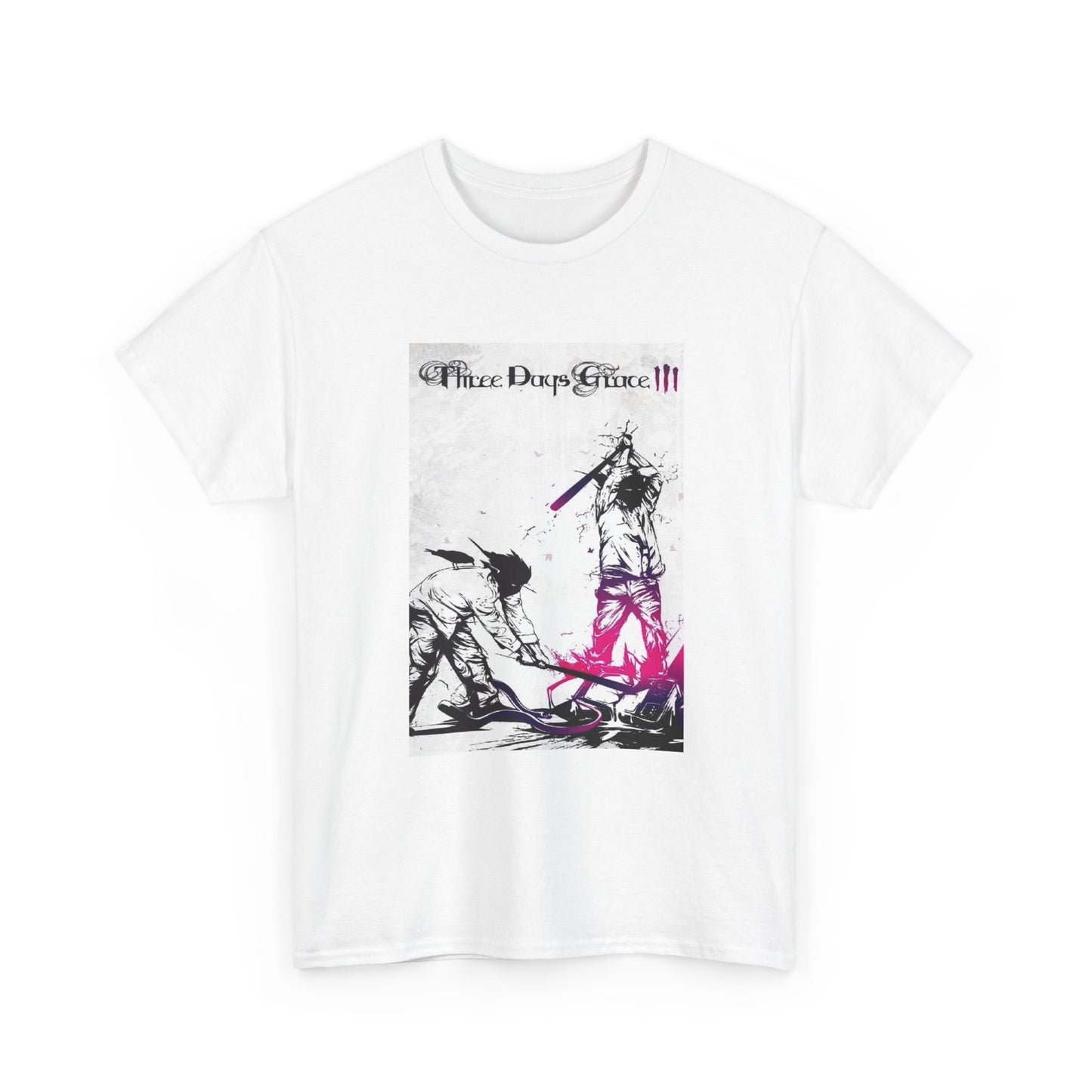 Three Days Grace Tshirt Retro Merch Album Cover Rock Unisex Heavy Cotton Tee 4