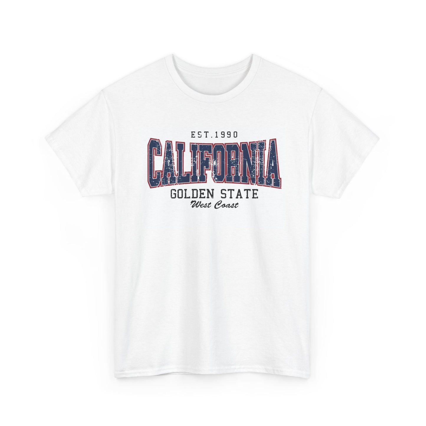 California Graphic T Shirt Vintage Golden State Retro Unisex Heavy Cotton Tee