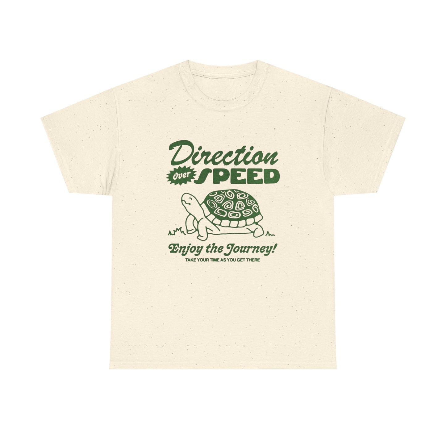 Direction Over Speed Graphic T Shirt Unisex Heavy Cotton Tee