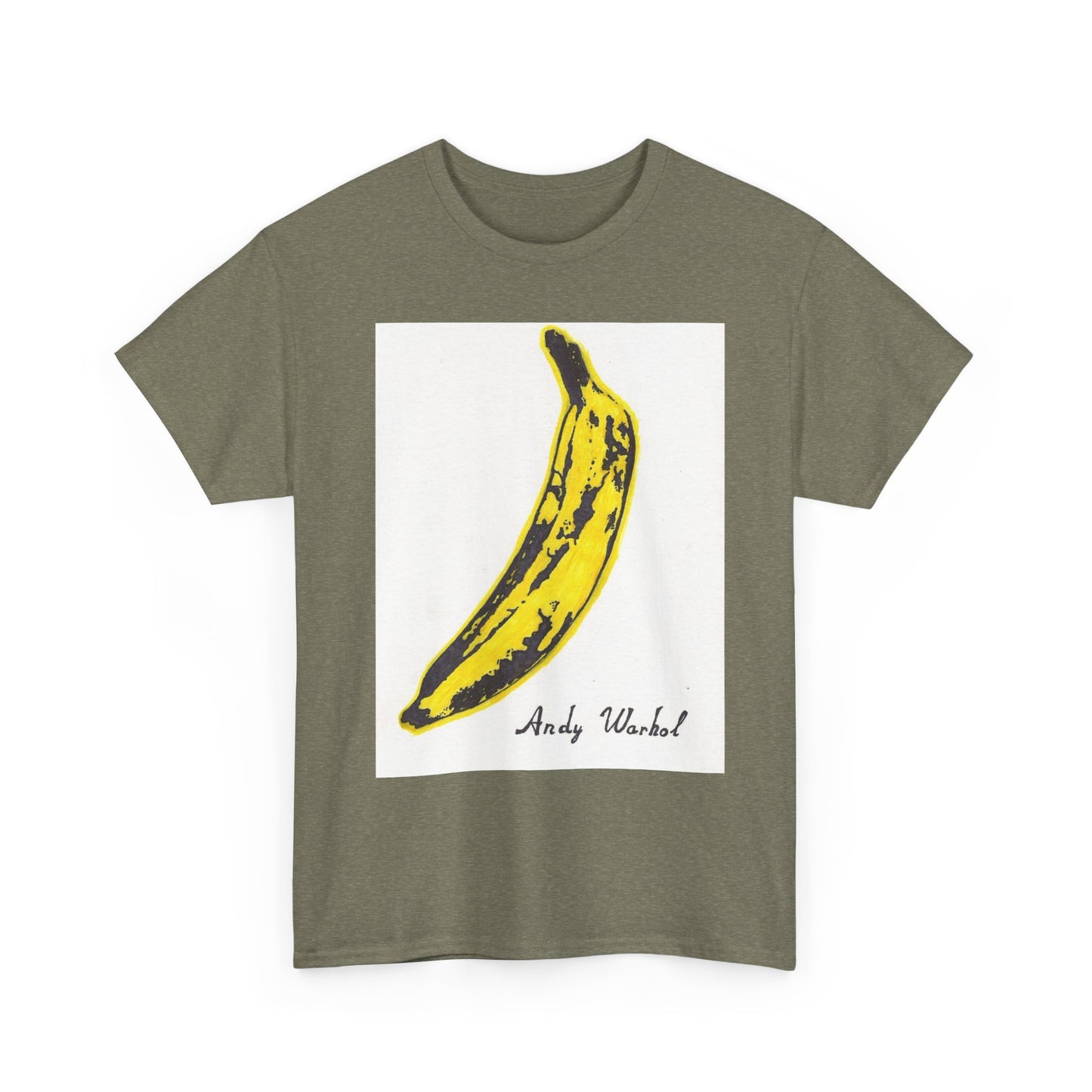Andy Warhol T Shirt Vintage Art Poster Retro 80s Unisex Heavy Cotton Banana