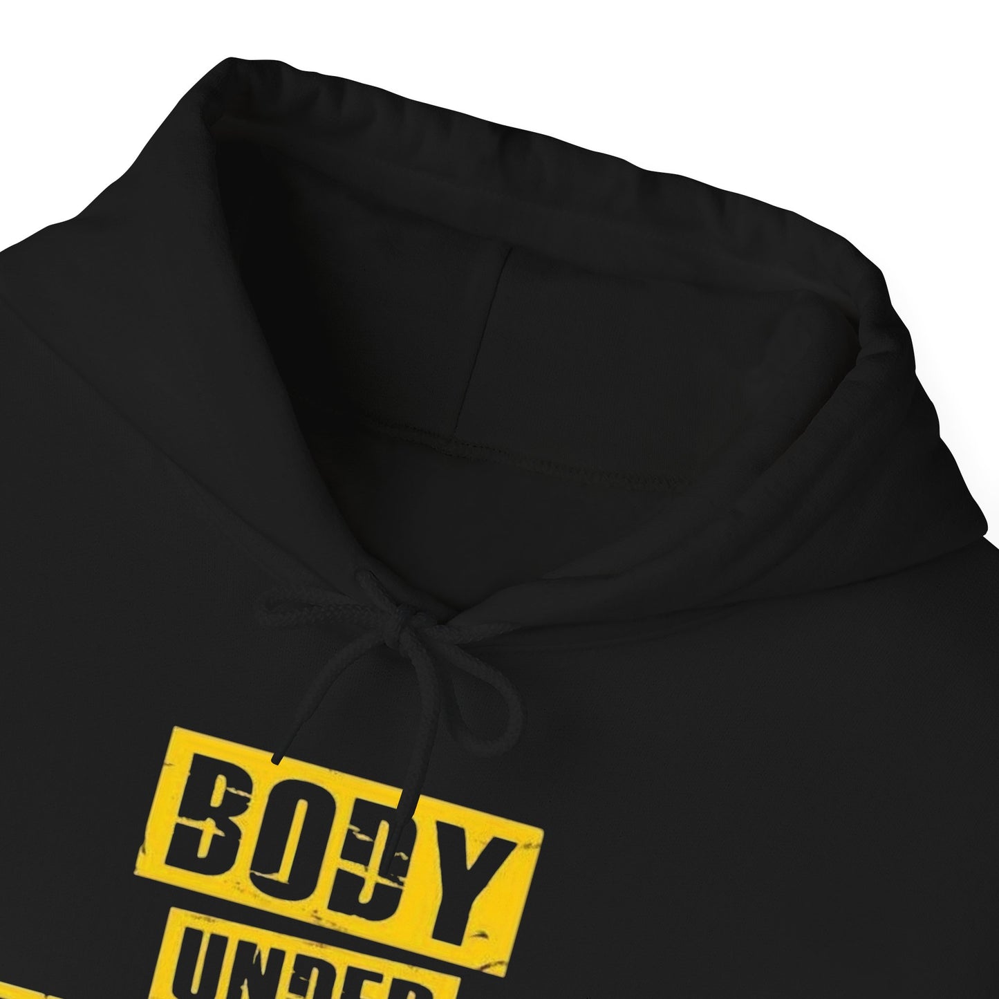 Body Under Construction Funny GYM Graphic Hoodie Men's Heavy Blend™ Hooded Sweatshirt