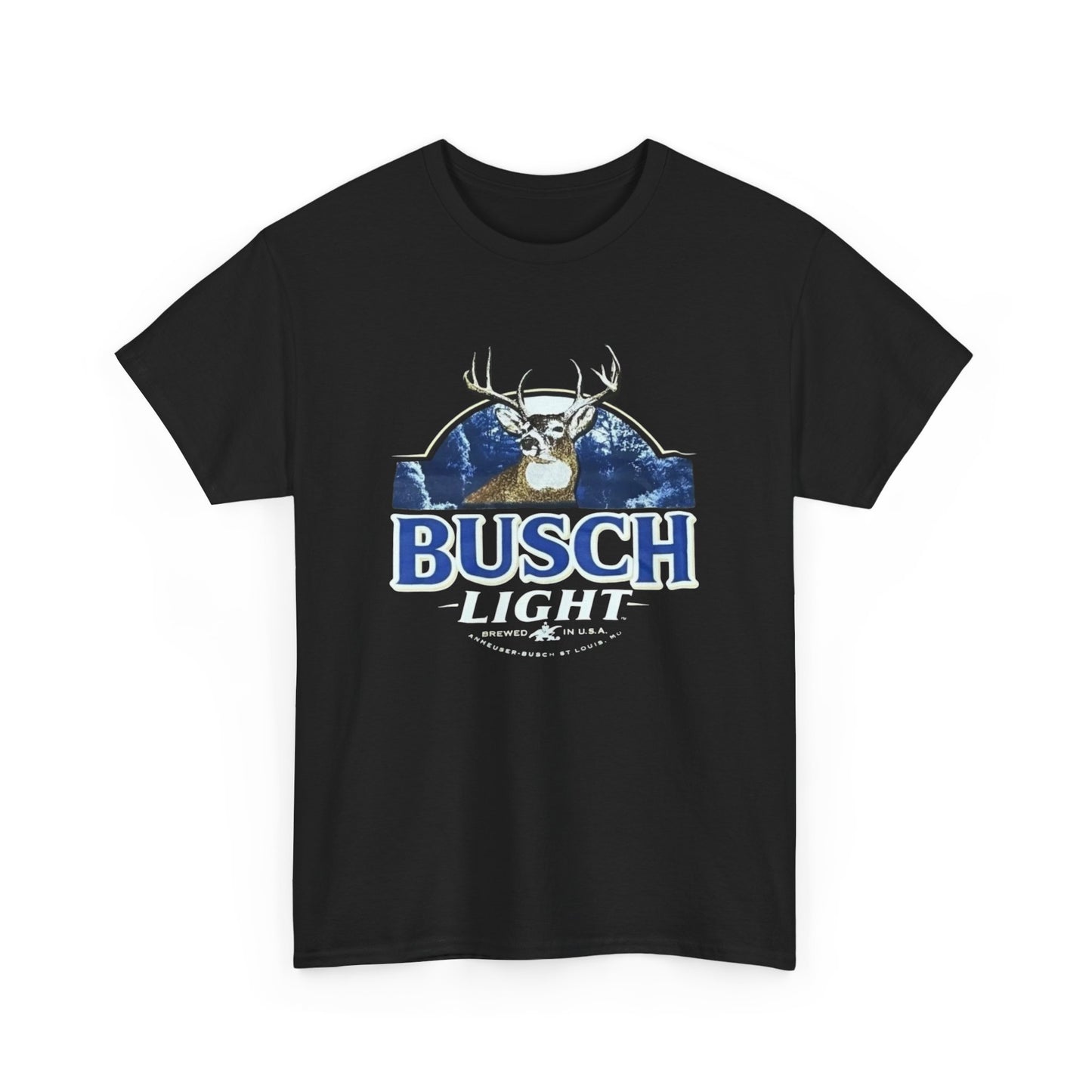 Busch Light Deer Graphic T Shirt Unisex Heavy Cotton Tee NEW GIFT