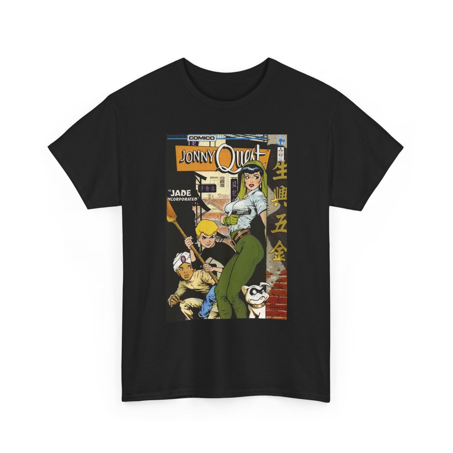 Jonny Quest Vintage Cartoon Graphic T Shirt NEW S-5XL Unisex Heavy Cotton Tee