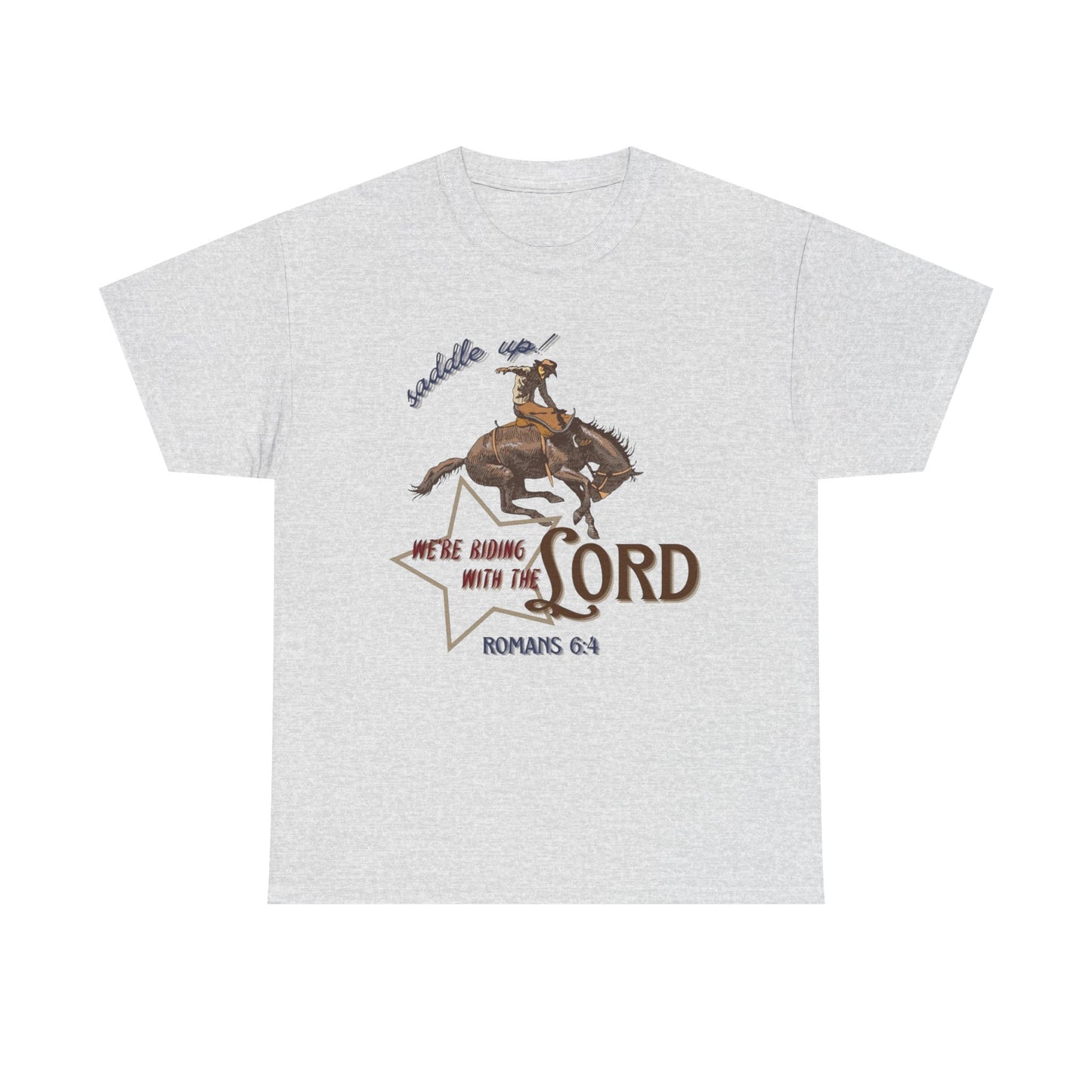 Riding With The Lord Graphic T Shirt ALL SIZES Tee Unisex Heavy Cotton