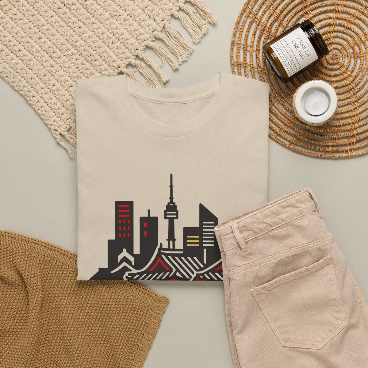 Seoul South Korea Graphic T Shirt Men's Heavy Cotton Tee