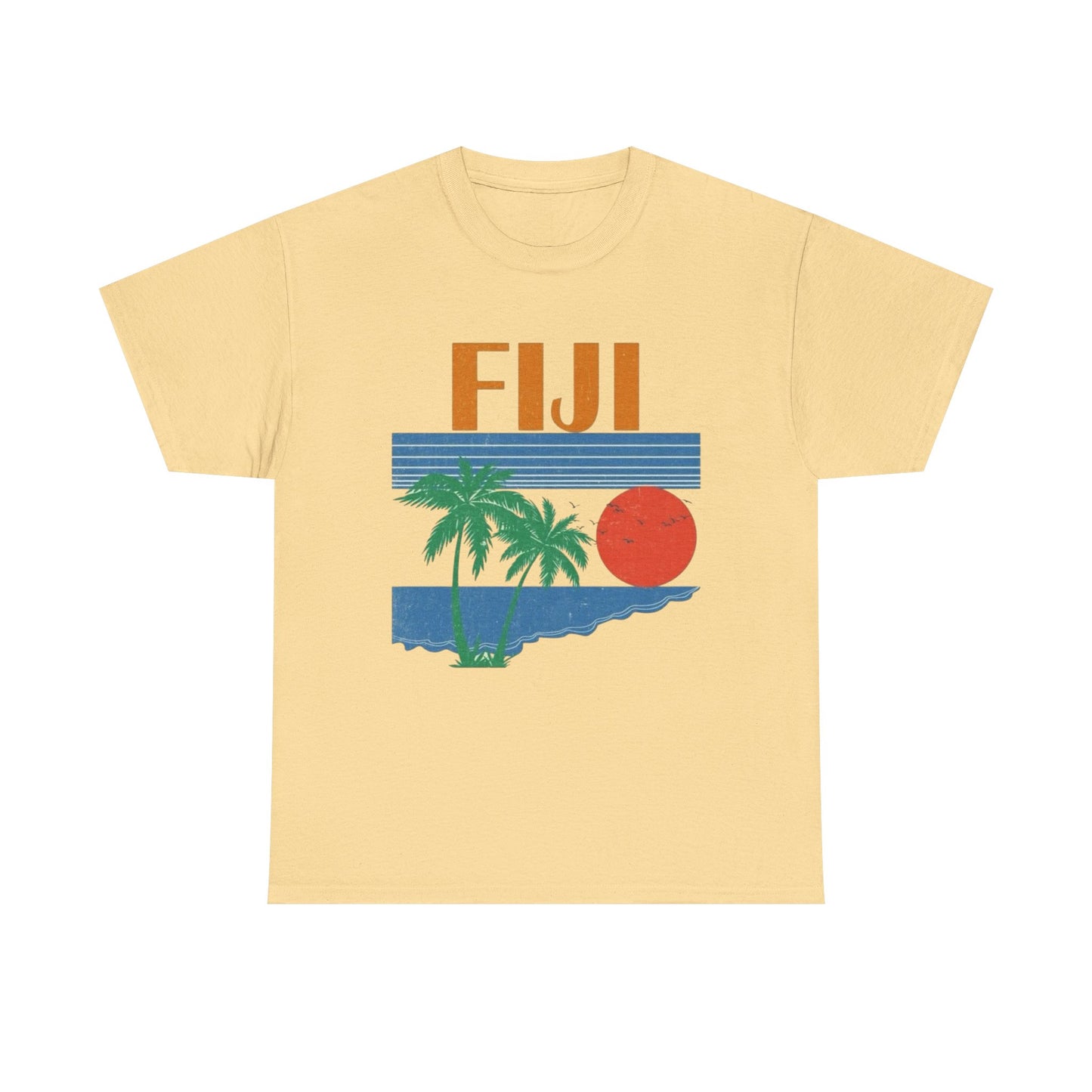 Fiji Vintage Graphic T Shirt NEW Adult Unisex Heavy Cotton Tee