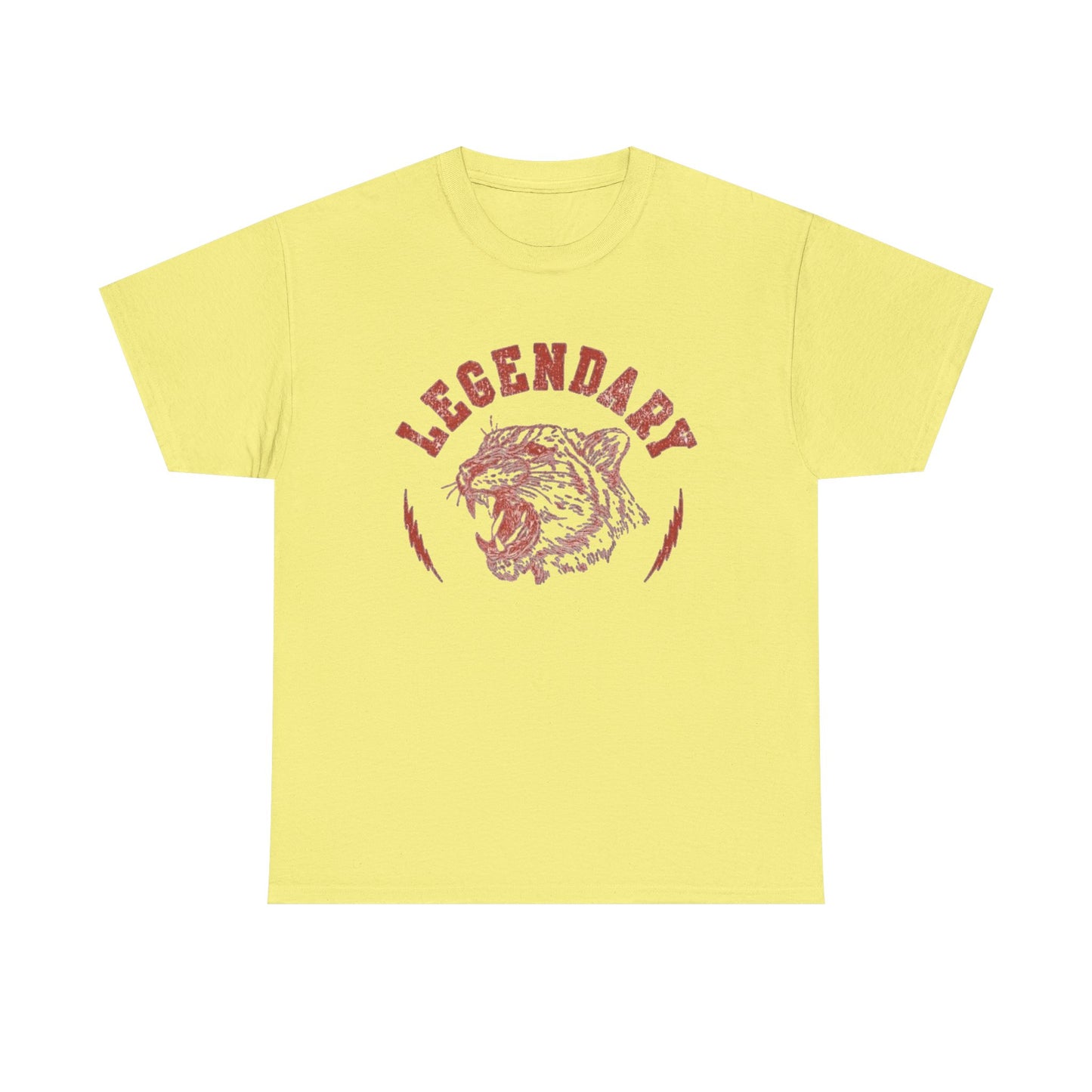 Legendary Tiger Retro Classic Graphic T Shirt Regular Men's Heavy Cotton Tee