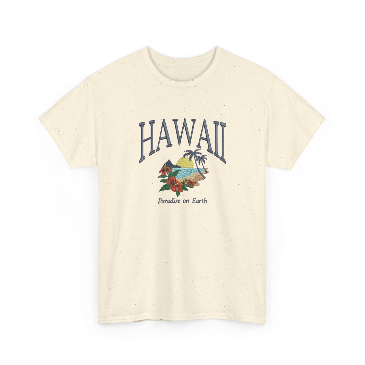 Hawaii Paradise On Earth Graphic T Shirt NEW Unisex Heavy Cotton Tee