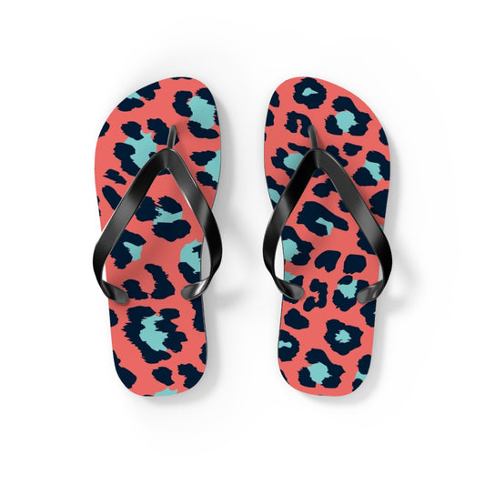 Cheetah Multi Color Beach Sandals, Slides for Summer, Flip Flops