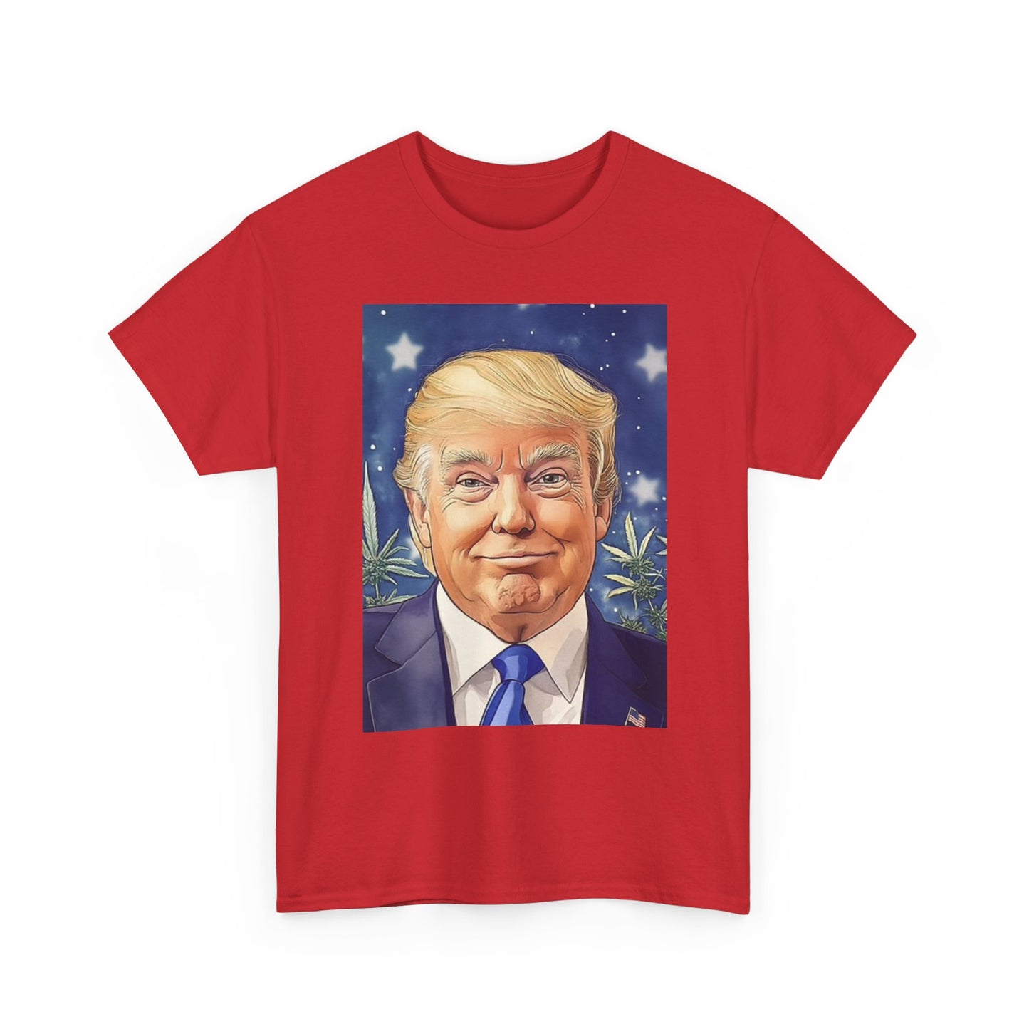 Trump Weed And Hemp Graphic T Shirt Unisex Heavy Cotton Tee