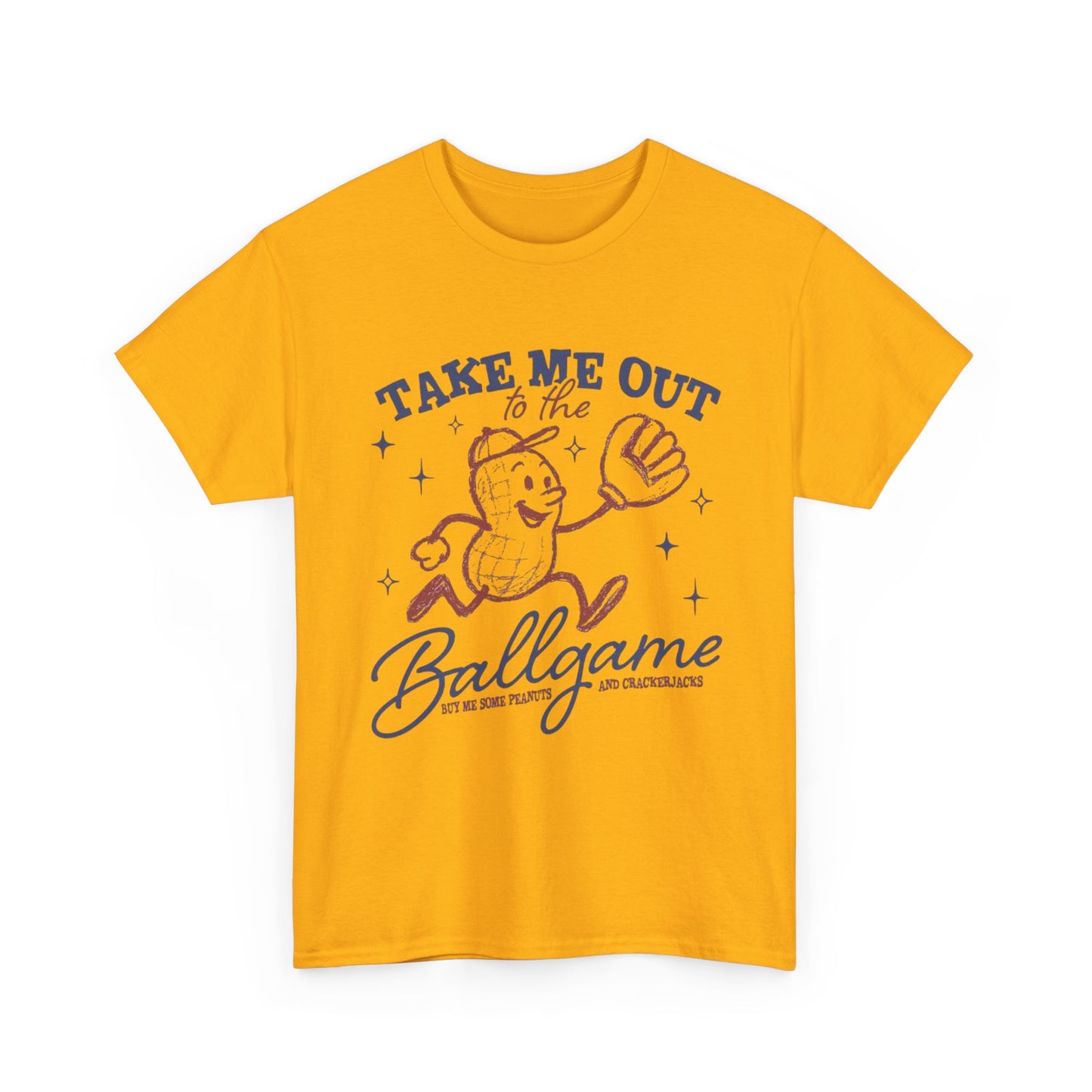 Take Me Out To The Ballgame Graphic T Shirt NEW Unisex Heavy Cotton Tee