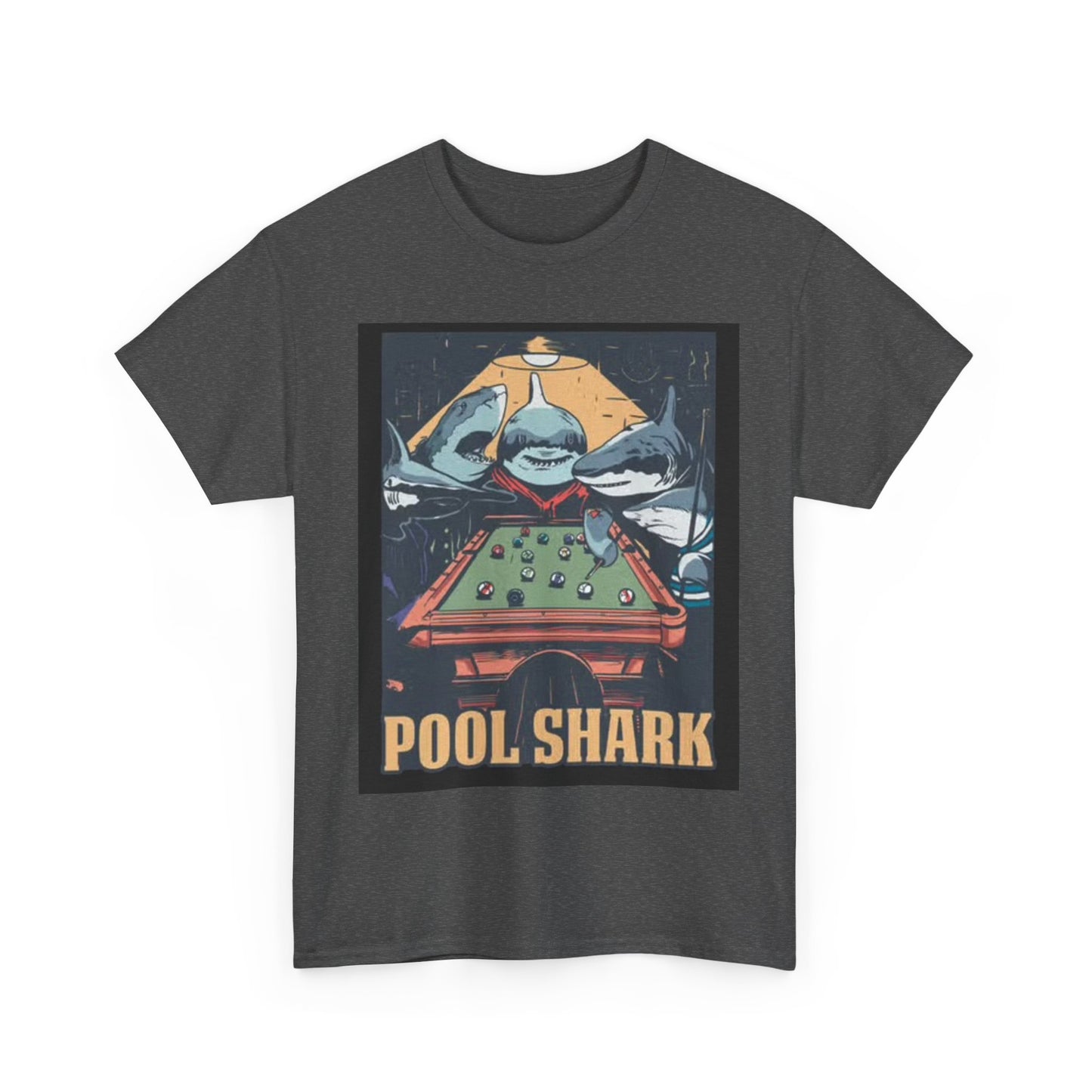 Pool Shark T Shirt Retro Funny Graphic T Vintage Pool Hall Rogan Unisex