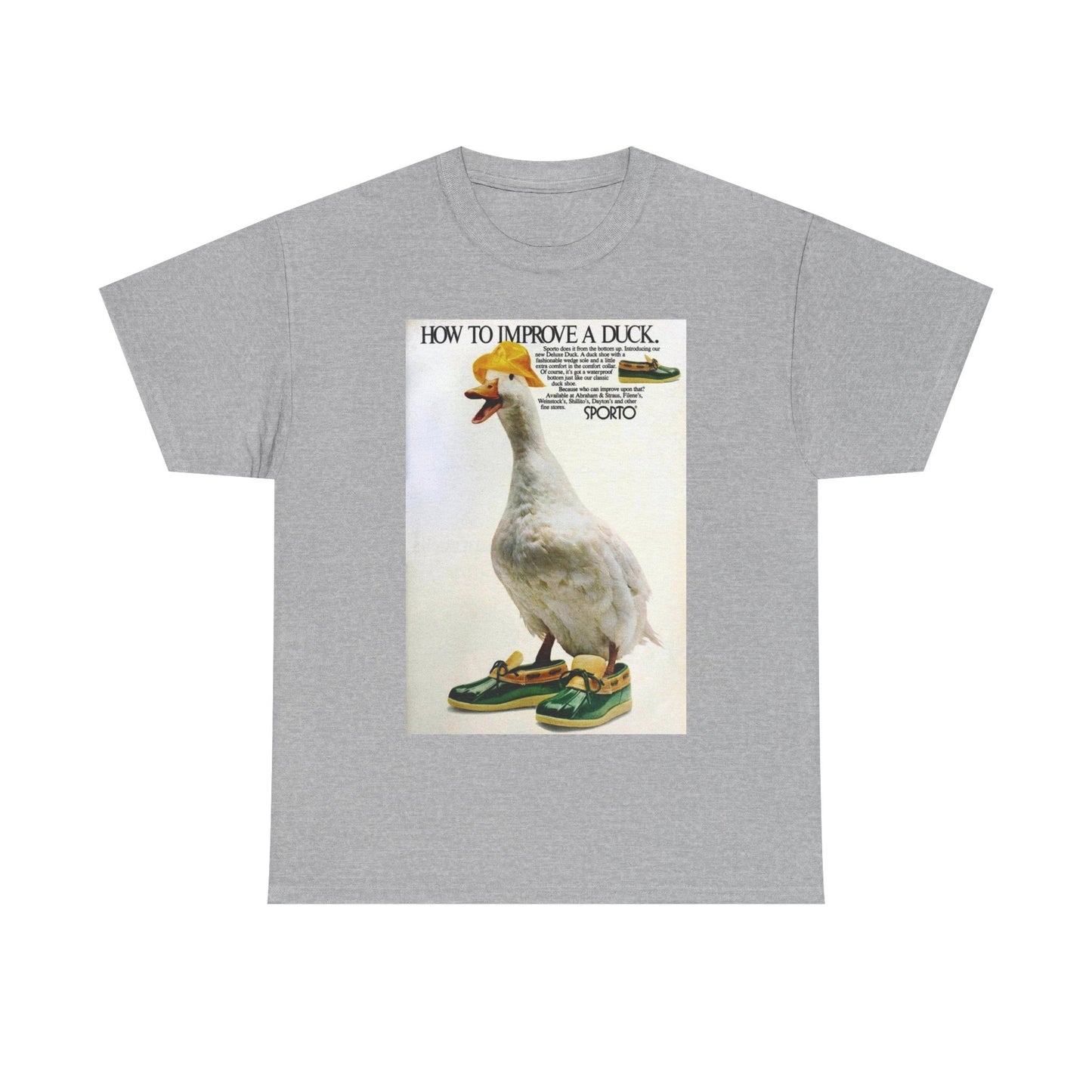 Duck vintage shirt funny bass pro fishing hunting Unisex Heavy Cotton Tee